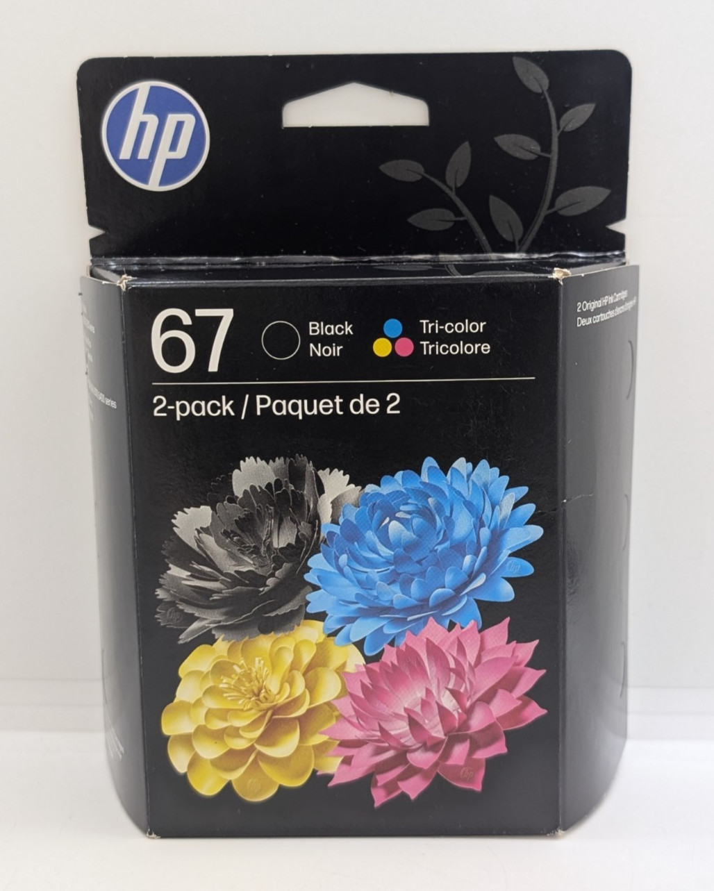 HP 67 Black/Tri-Color Ink Cartridges 2-Pack – EXP. 11/2027 – NEW IN BOX!