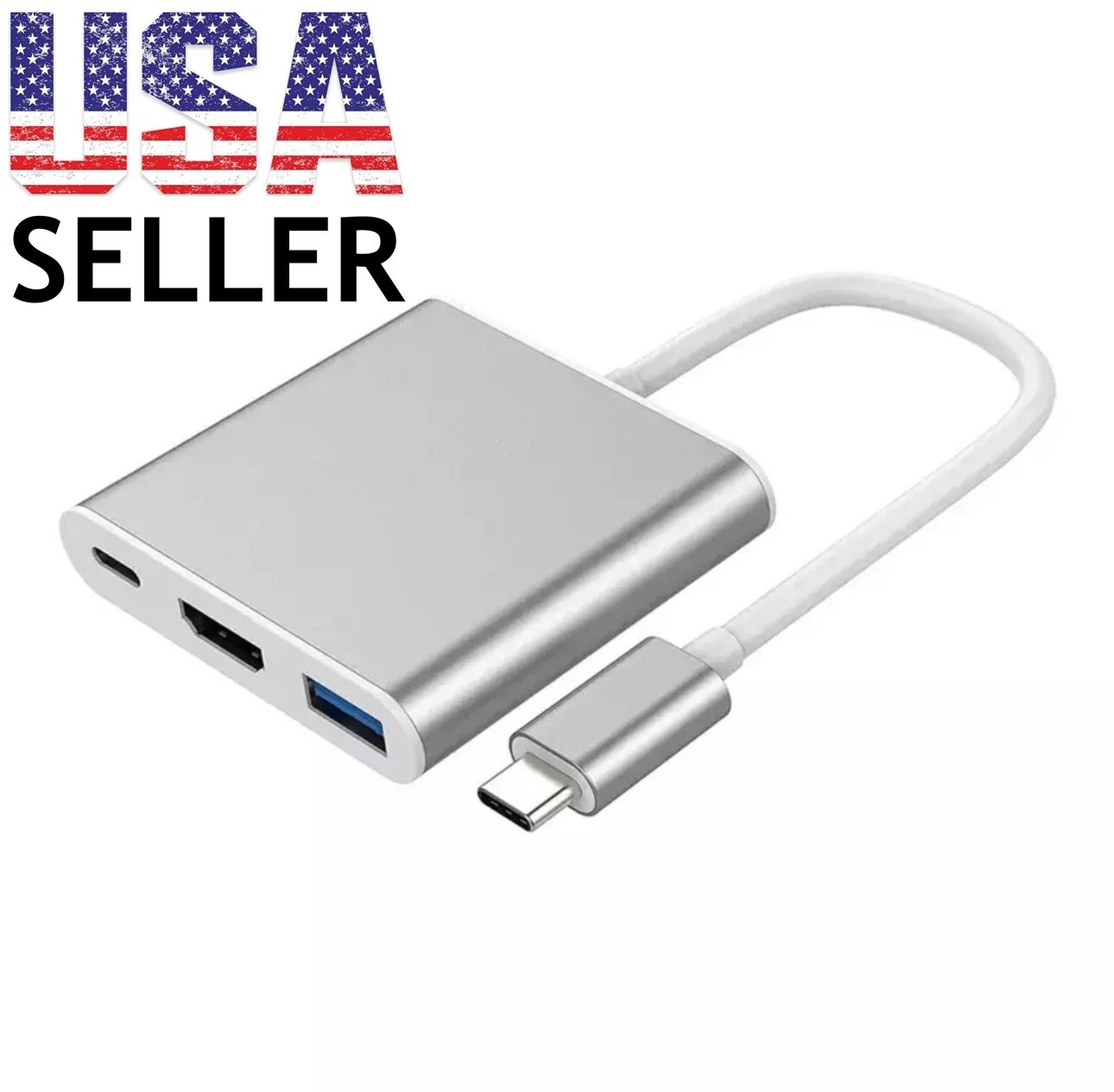 BUY 3 – USB 3.1 Type-C to HDMI / USB 3.0 / USB-C Multiport Adapter, USA Seller