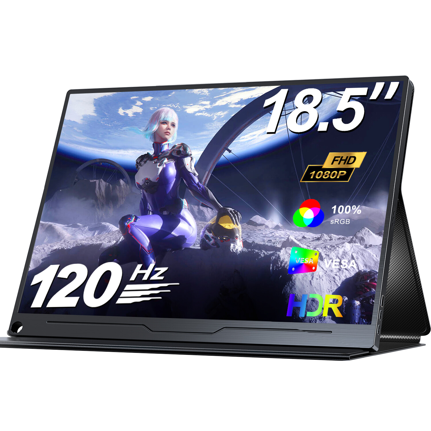 Used | 18.5″ 120Hz Portable Gaming Monitor Large 1080P Monitor Gaming Monitor
