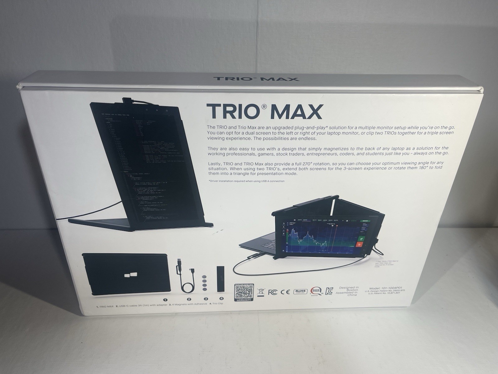 Mobile Pixels Trio Max Portable Monitor for Laptops 14″ Full HD IPS 1920x1080p