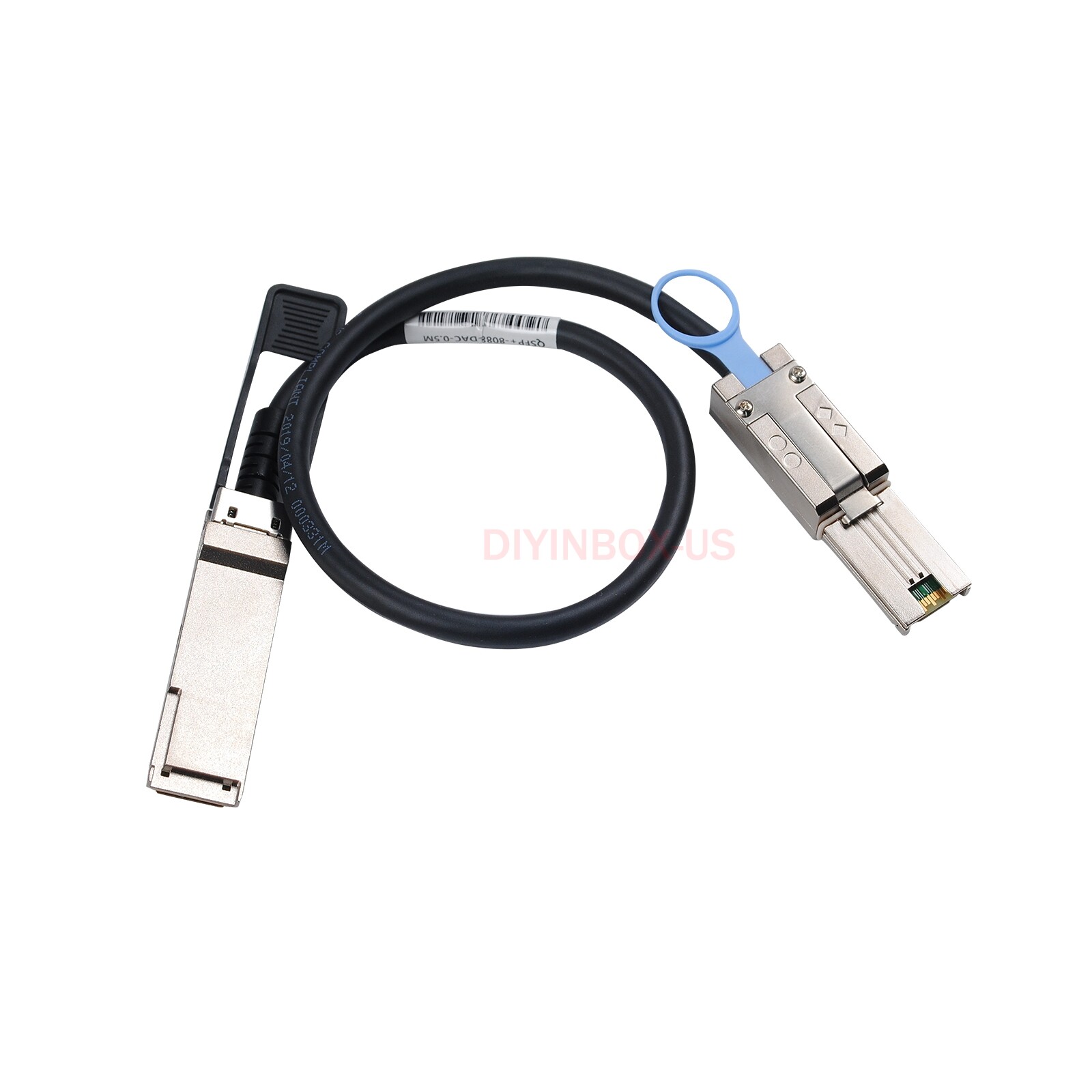 0.5 Meters External SAS Cable QSFP SFF-8436 to SFF-8088 For NetApp DS4243 DS4246