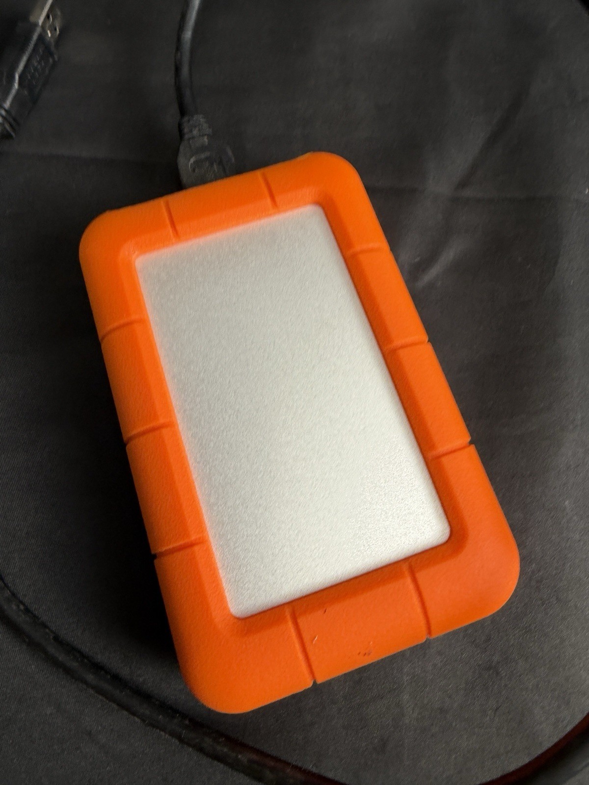 LaCie Rugged 4TB External Hard Drive – USB‑C / USB 3.0 – Shock Resistant