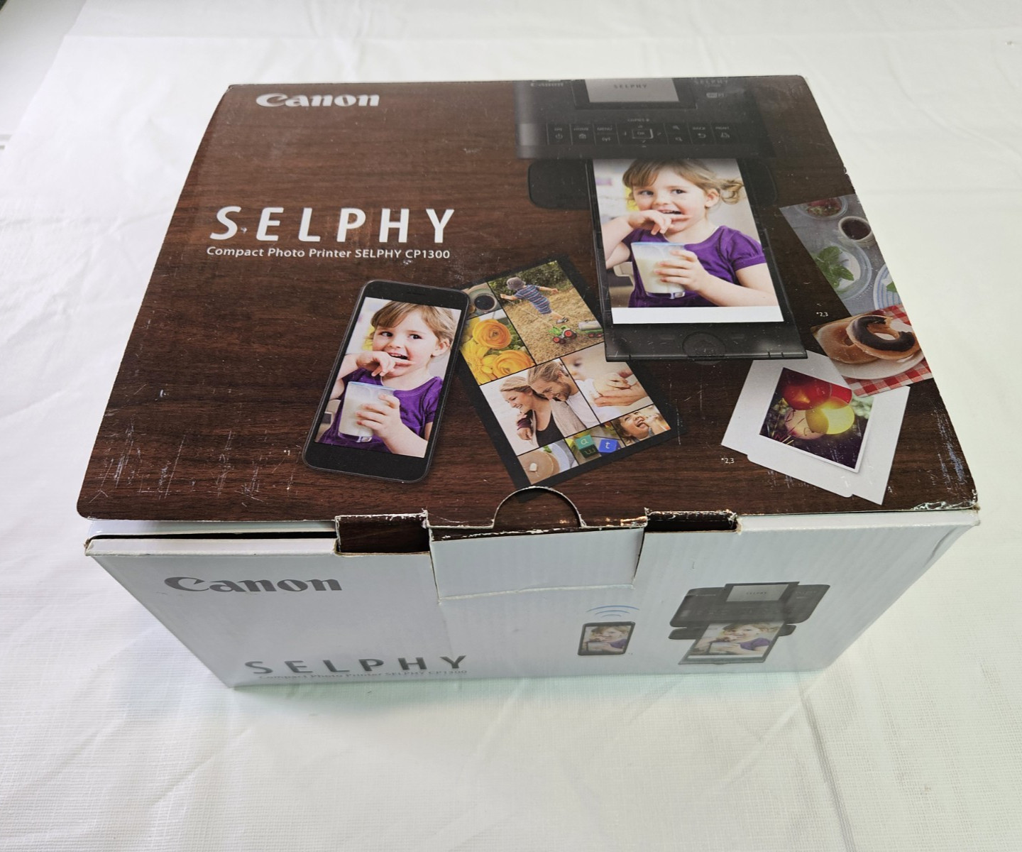 Canon SELPHY CP1300 Wireless Compact Photo Printer Black WiFi Tested Works Box