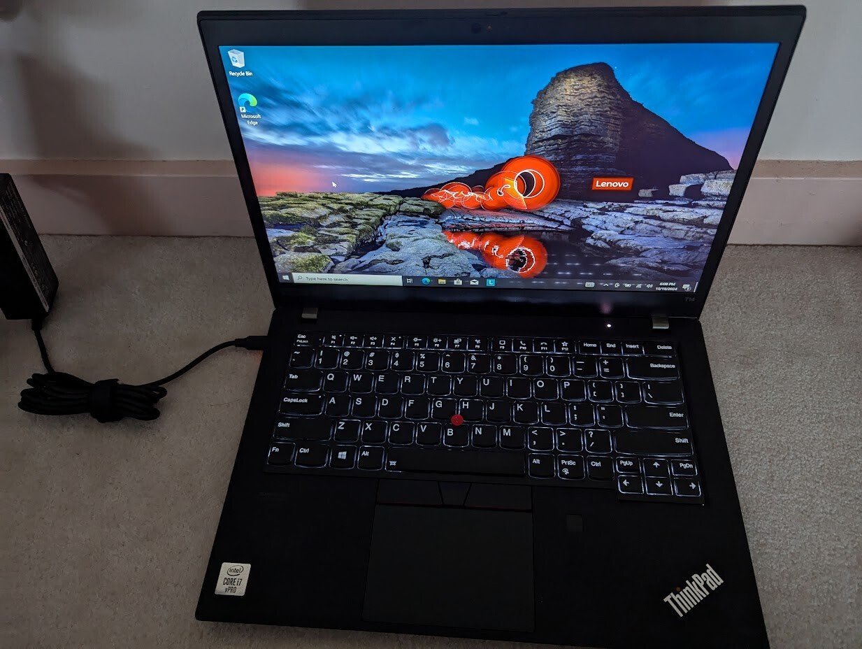 Lenovo T14 G1 i7-10610U 48GB RAM/500 GB SSD – Win 10 Pro TOUCHSCREEN