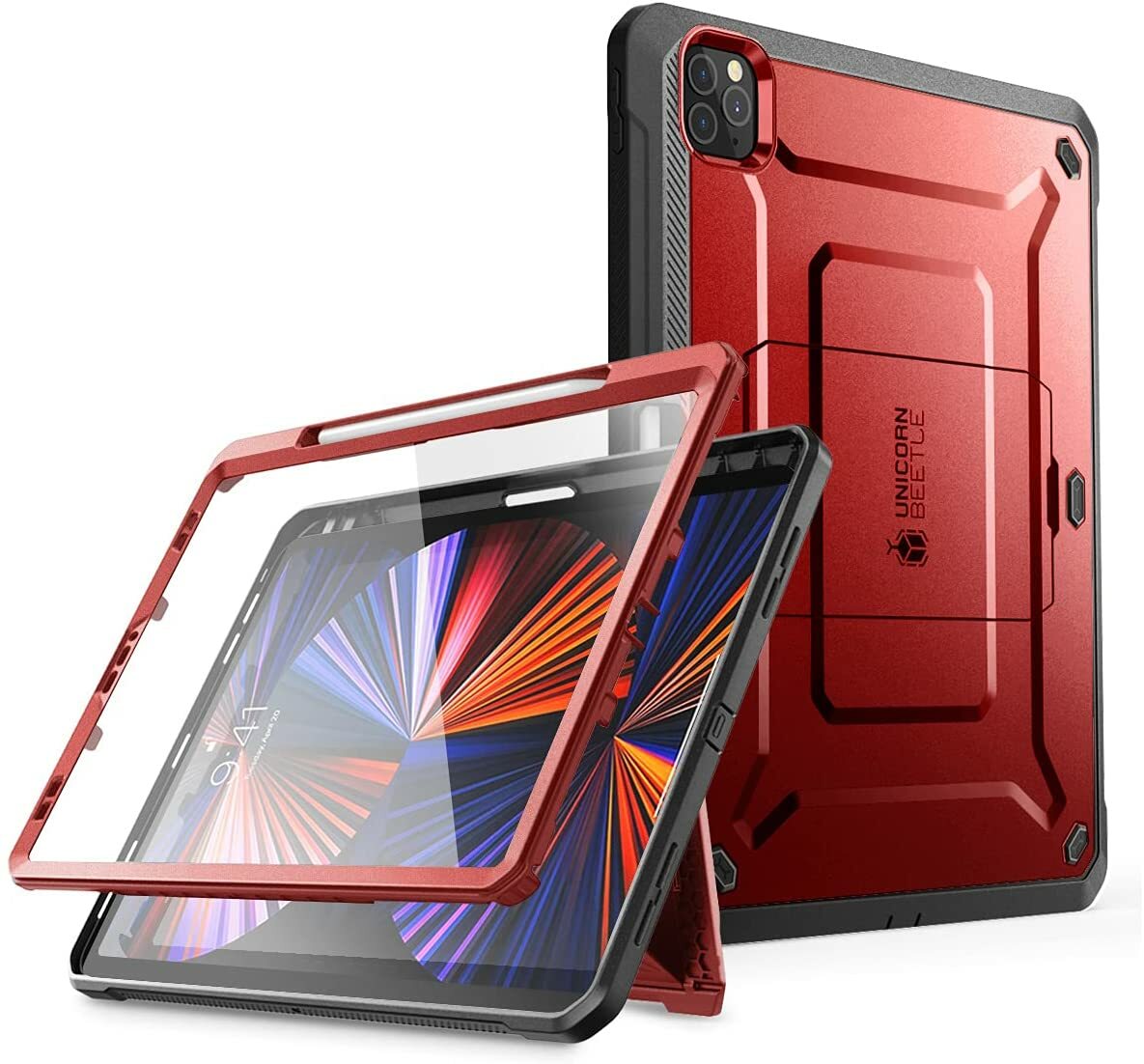 For iPad Pro 12.9″ (6th/5th/4th Gen) 2022, SUPCASE w/ Pen Slot Case Screen Cover