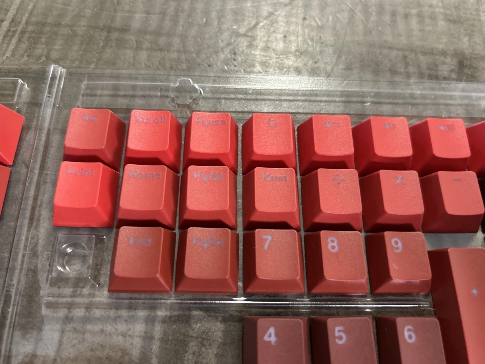 Red Black and Brown Mechanical Keys Keycaps Set for Mechanical Keyboards
