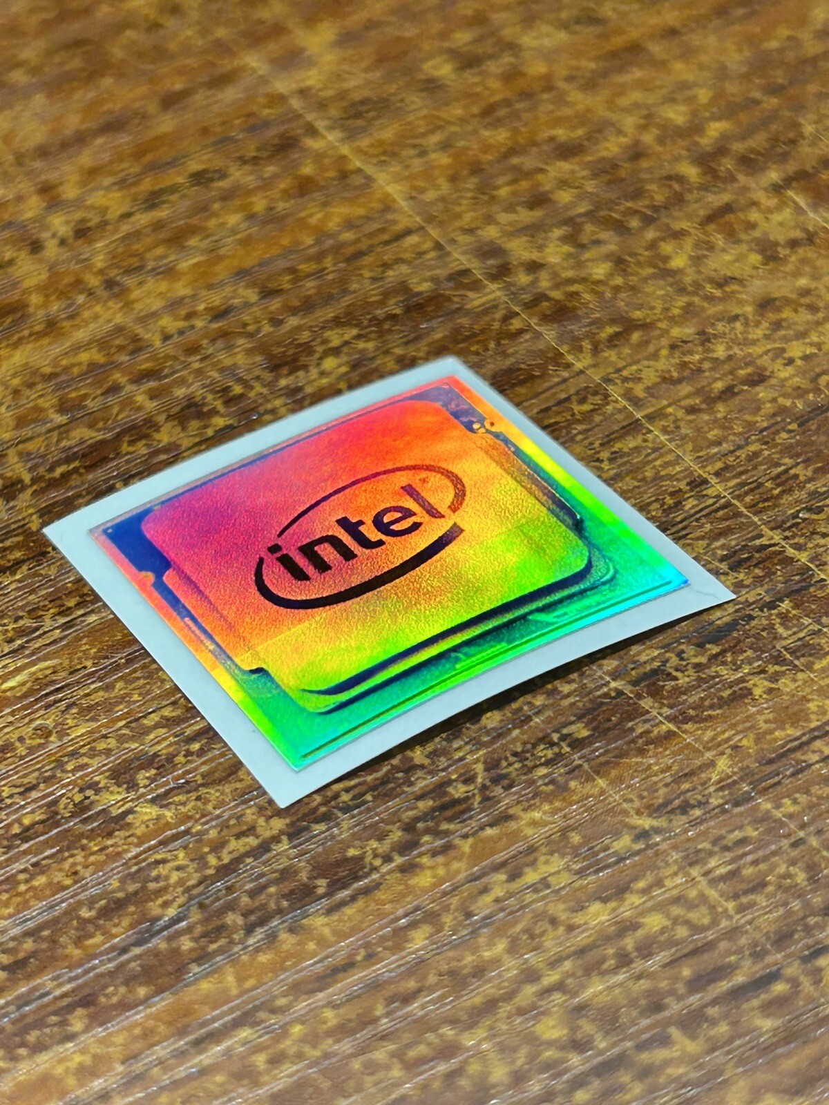 1x Intel CPU Holographic Desktop / Laptop Custom Sticker Label (NEW)