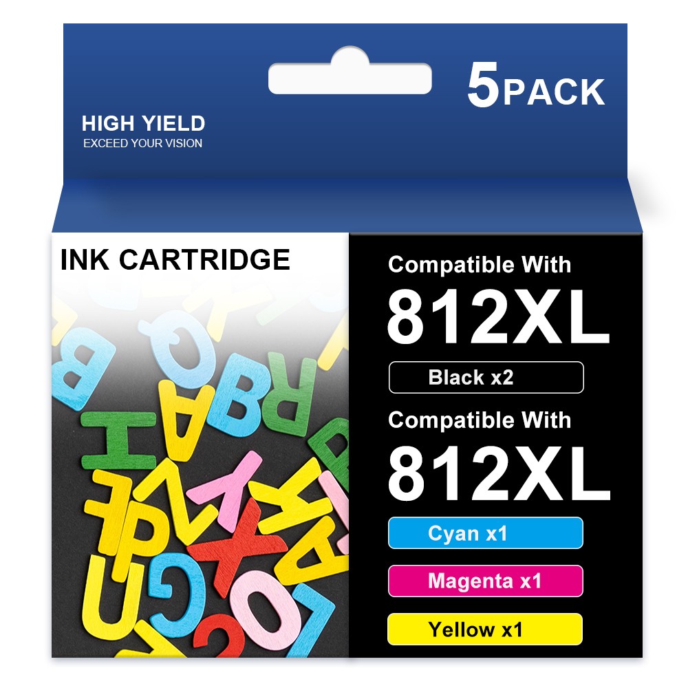 T812XL 812XL Ink Cartridge for Epson WorkForce WF-7310 WF-7840 WF-7820 EC-C7000