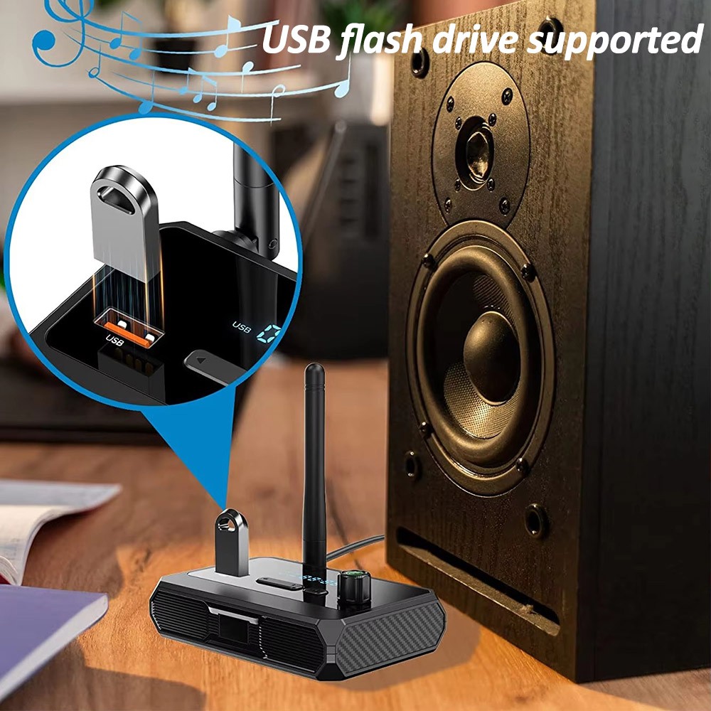 Toslink Optical RCA 3.5mm Bluetooth Receiver Headphone/Speaker Home Audio Stereo