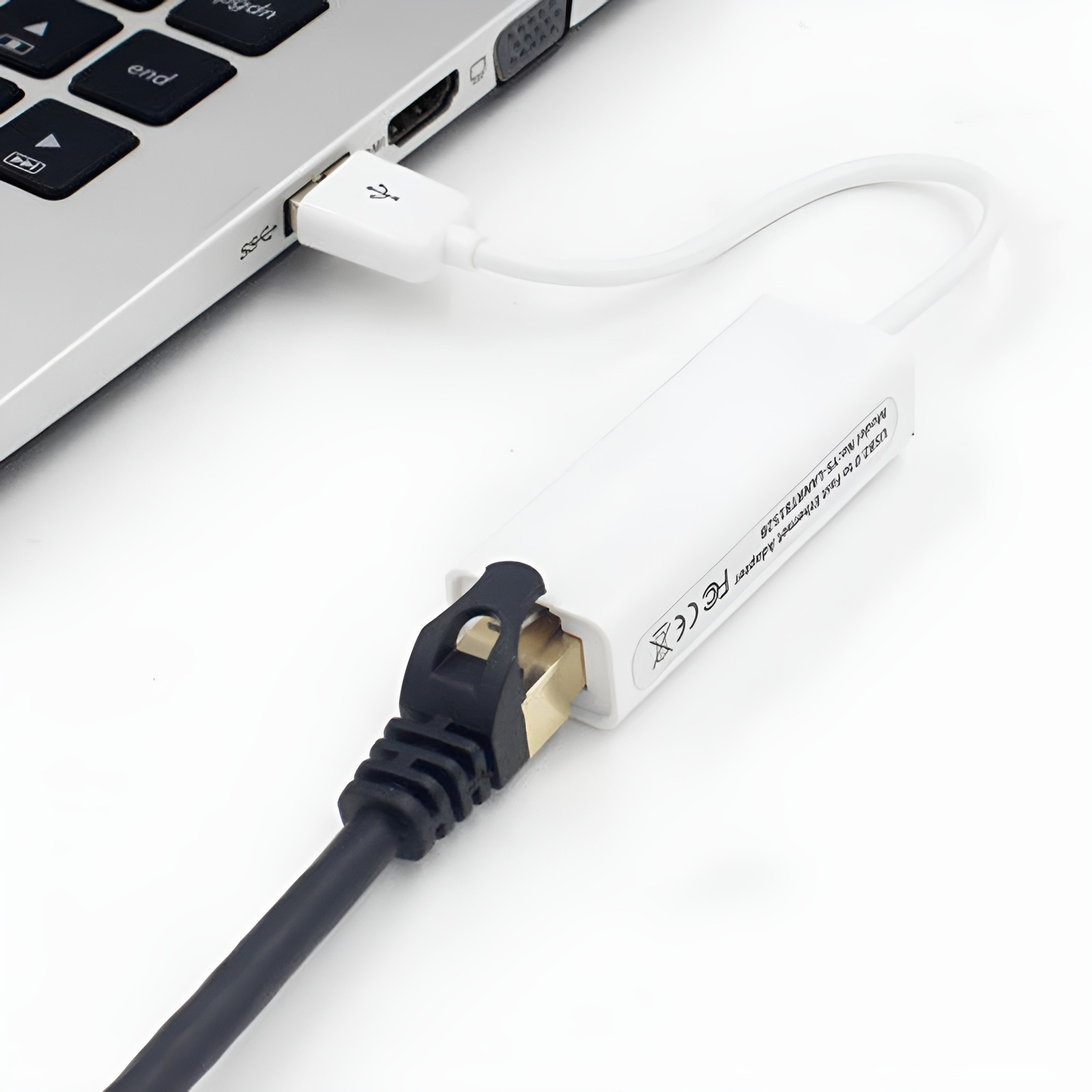 USB 2.0 Ethernet Network Adapter 100Mbps Wired LAN for Windows PC Mac Laptop