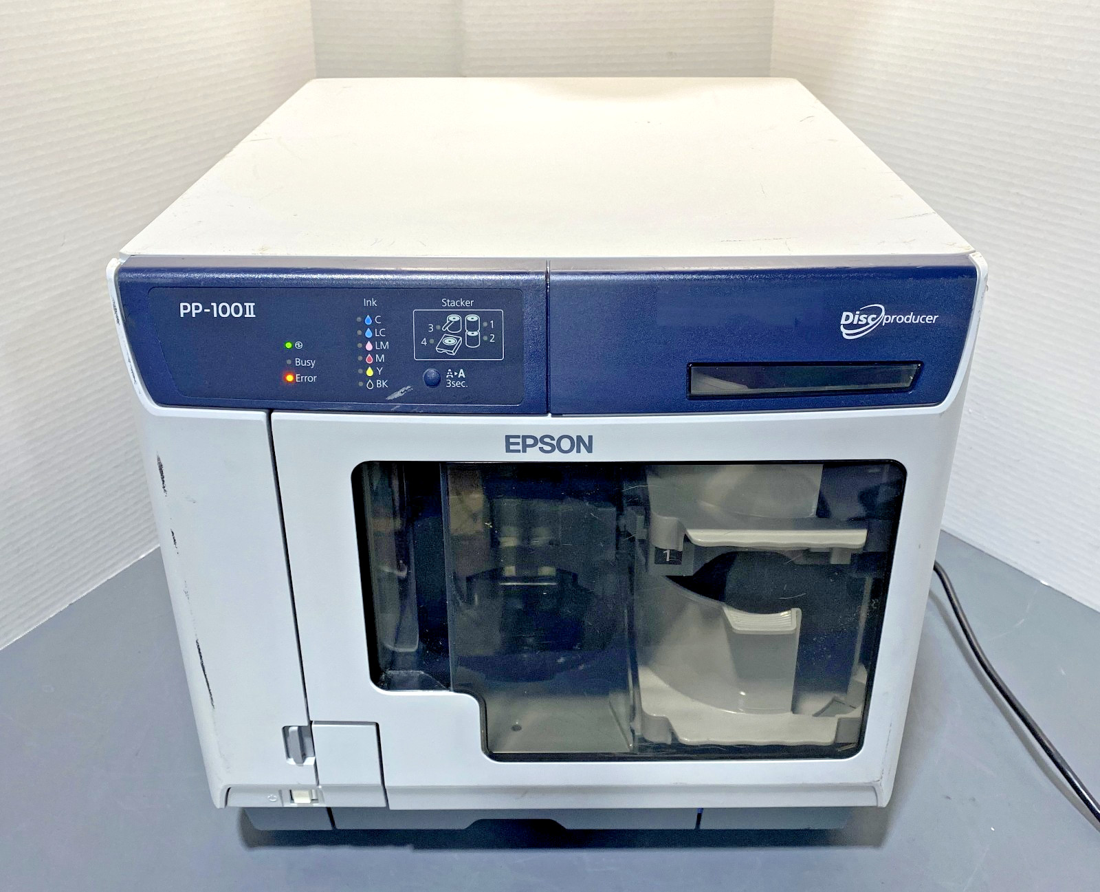 Epson PP-100II N181A Automated CD/DVD/BD Disc Publisher Power Tested Read