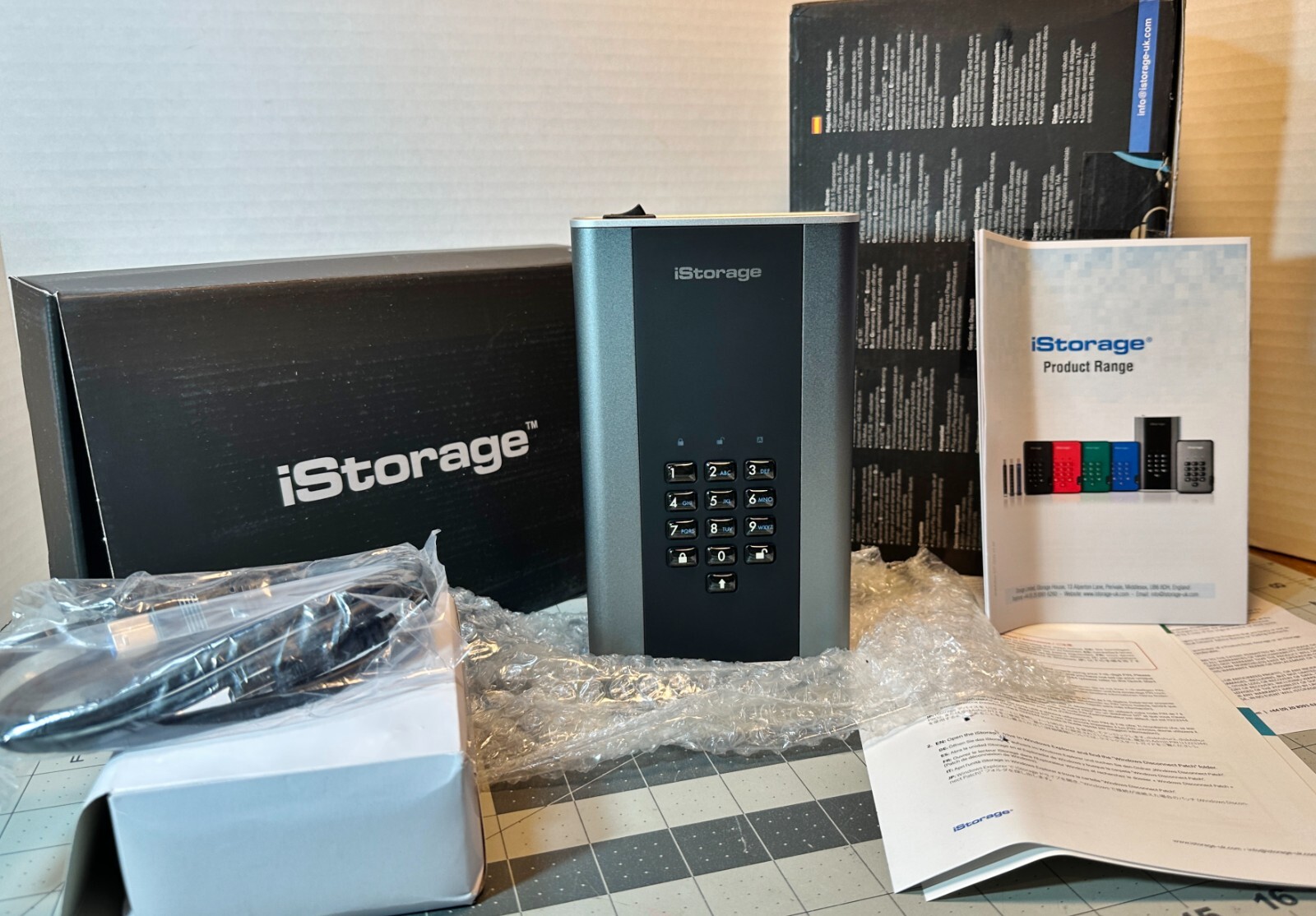 iStorage diskAshur DT2 256-bit 2TB USB 3.1 SECURE ENCRYPTED DESKTOP Hard Drive