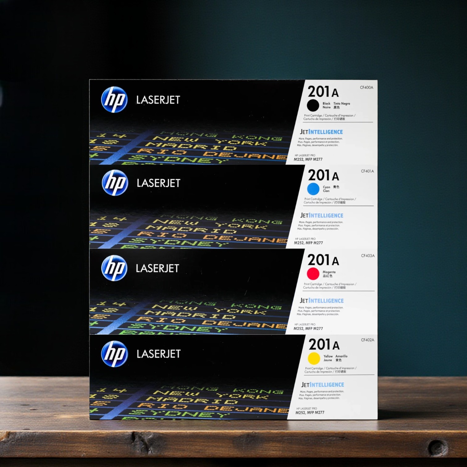 HP 201A 4-Pack Original LaserJet Toner Cartridge CF400A-CF403A