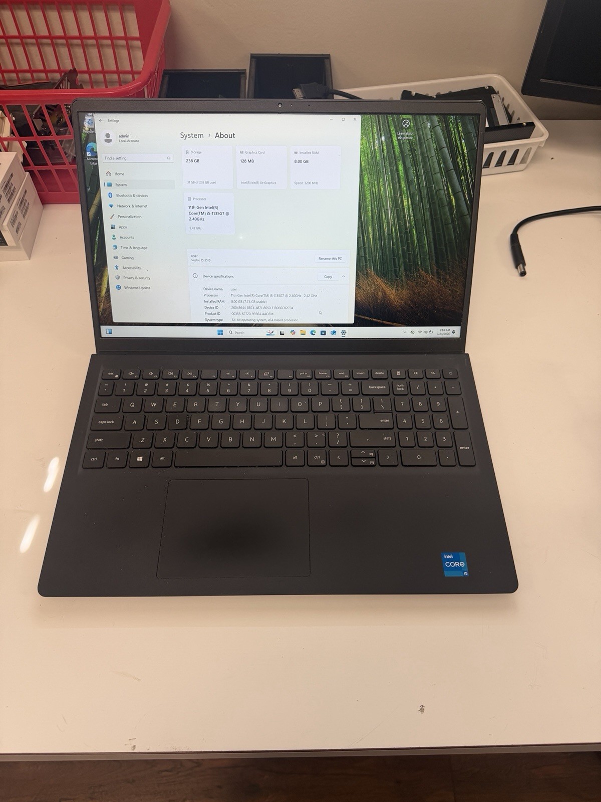 ✅ Dell Vostro 15 3510 ✅ 15.6 FHD i5-1135G7 ✅ 8GB ✅ 256GB SSD Win11 Pro READ ✅