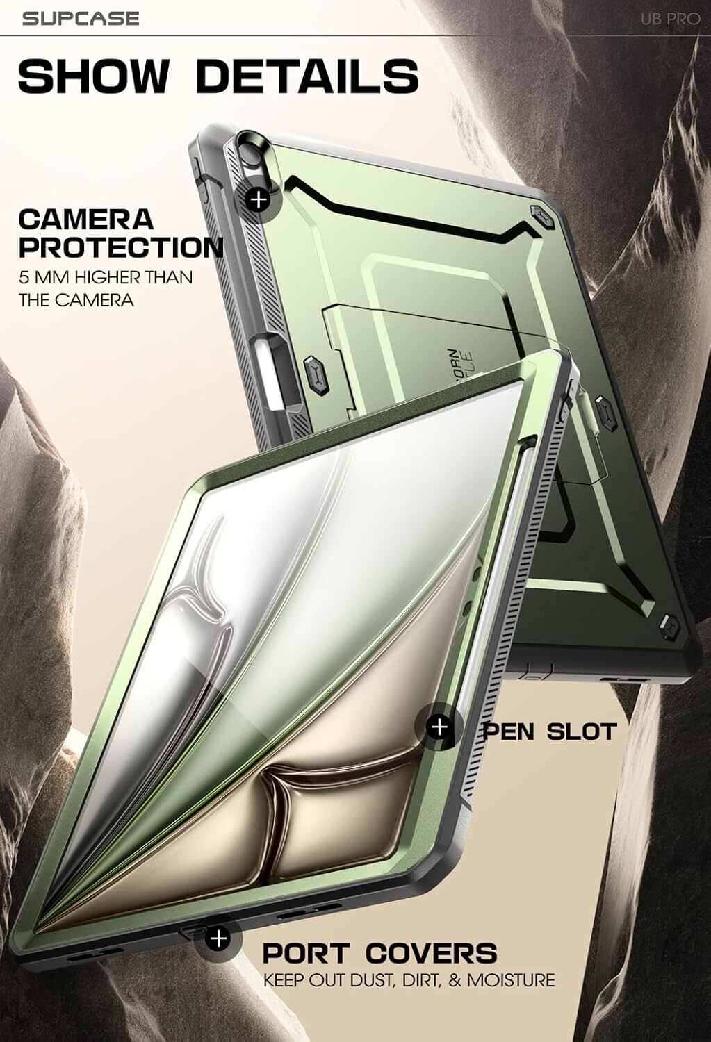 SUPCASE DualLayer Case for Apple iPad Air 13″ 2024 MilitaryGrade ProtectionCover