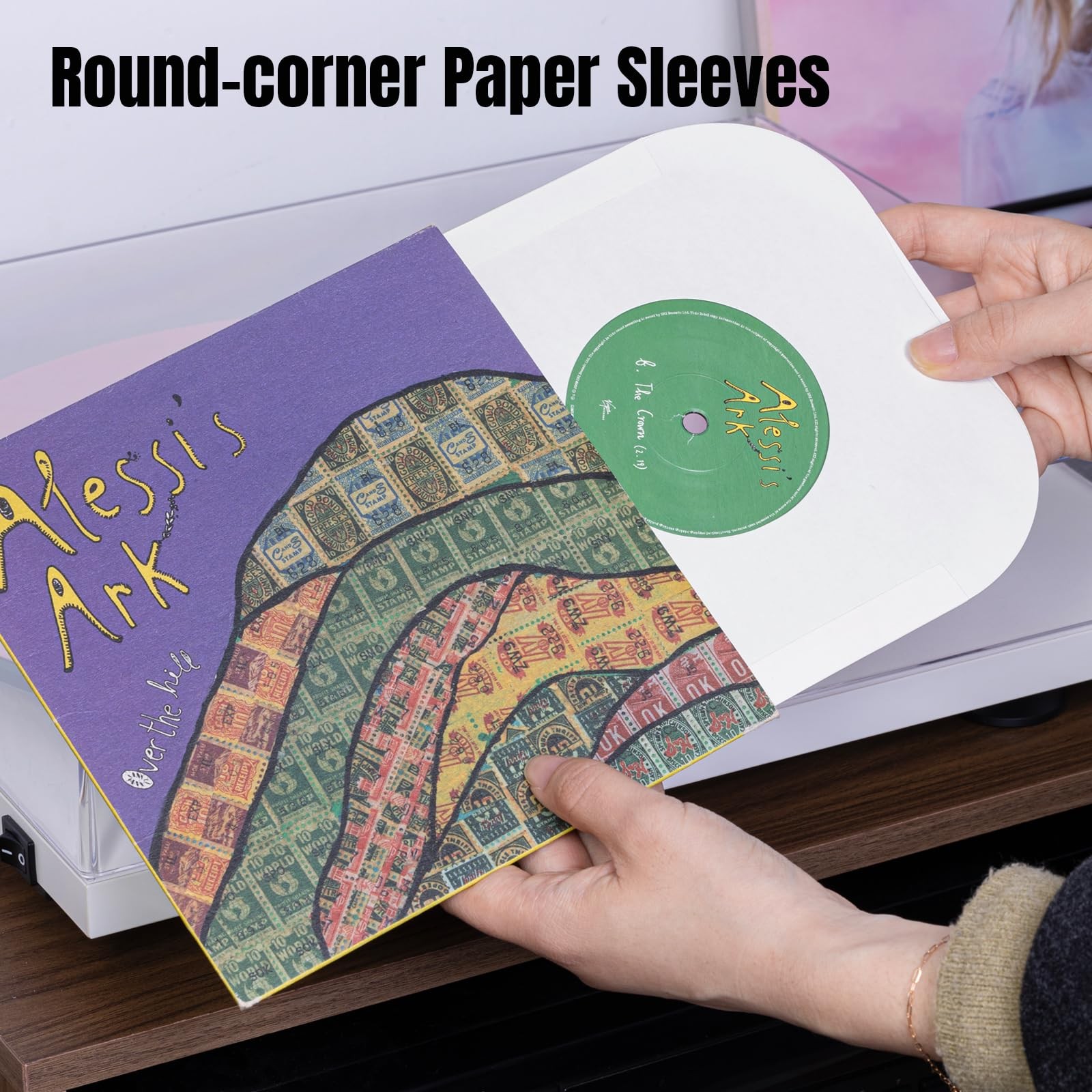 7 Inches Record Inner Sleeves, 40 Pack Acid-Free Paper Vinyl Record Inner Pro…
