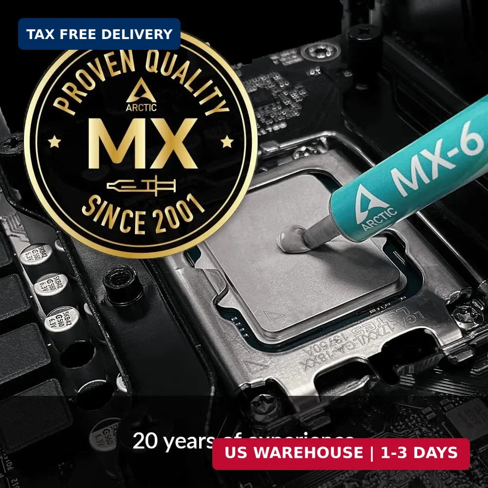 ARCTIC MX-6 (8 g) – Ultimate Performance Thermal Paste for CPU, Consoles, Graphi