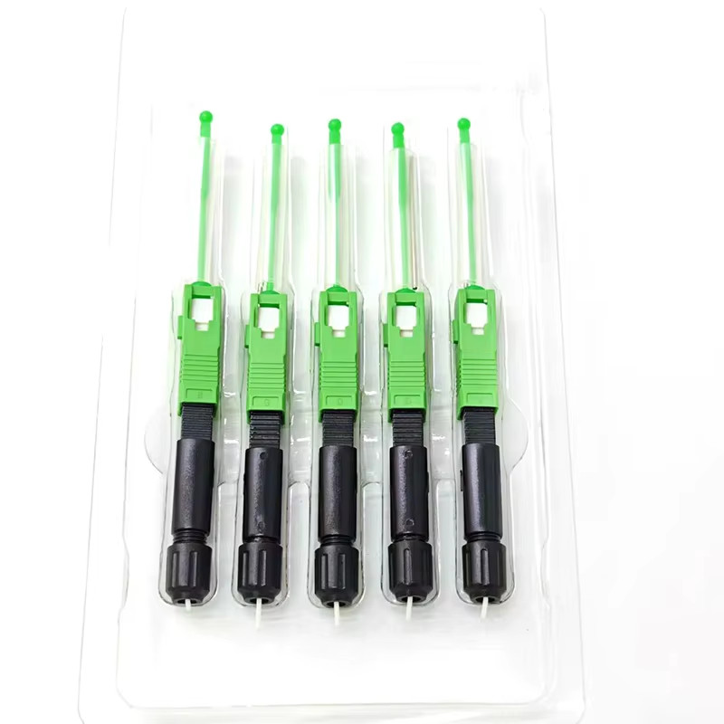10/50/100Pcs SC/APC Optical Fiber Fast Connector SOC Fusion Splice-on Connector