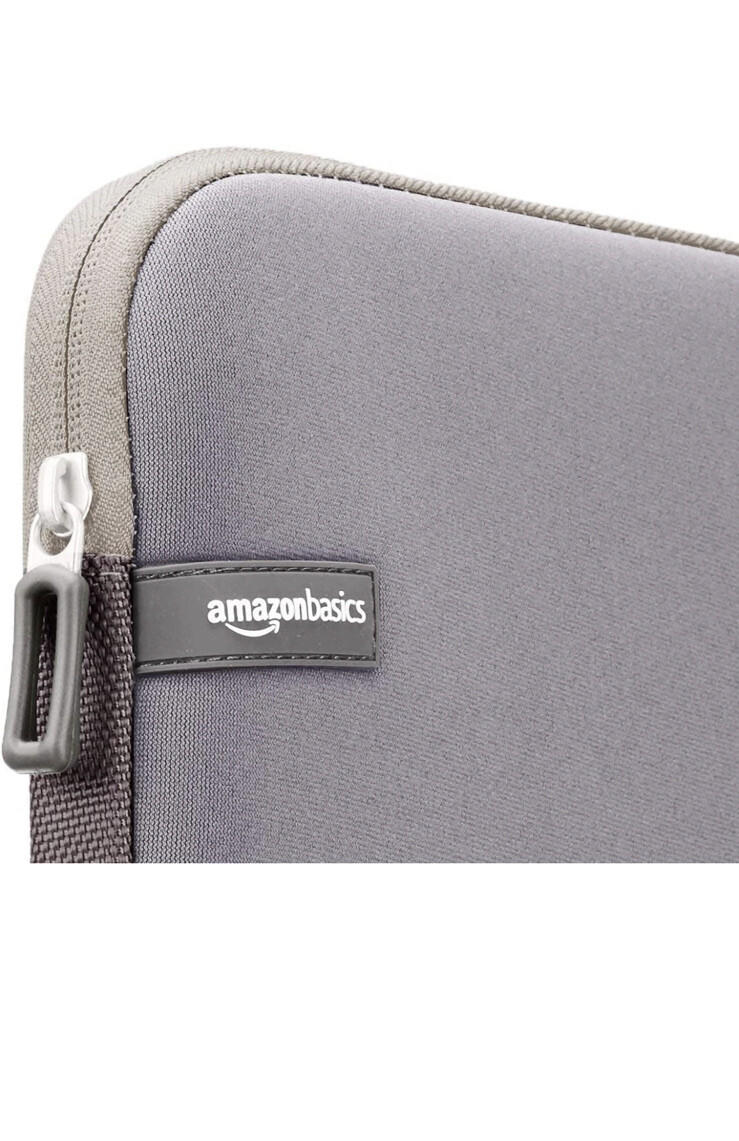 Amazon Basics 11.6-inch Laptop Sleeve, Padded Protective Case with Zipper Gray