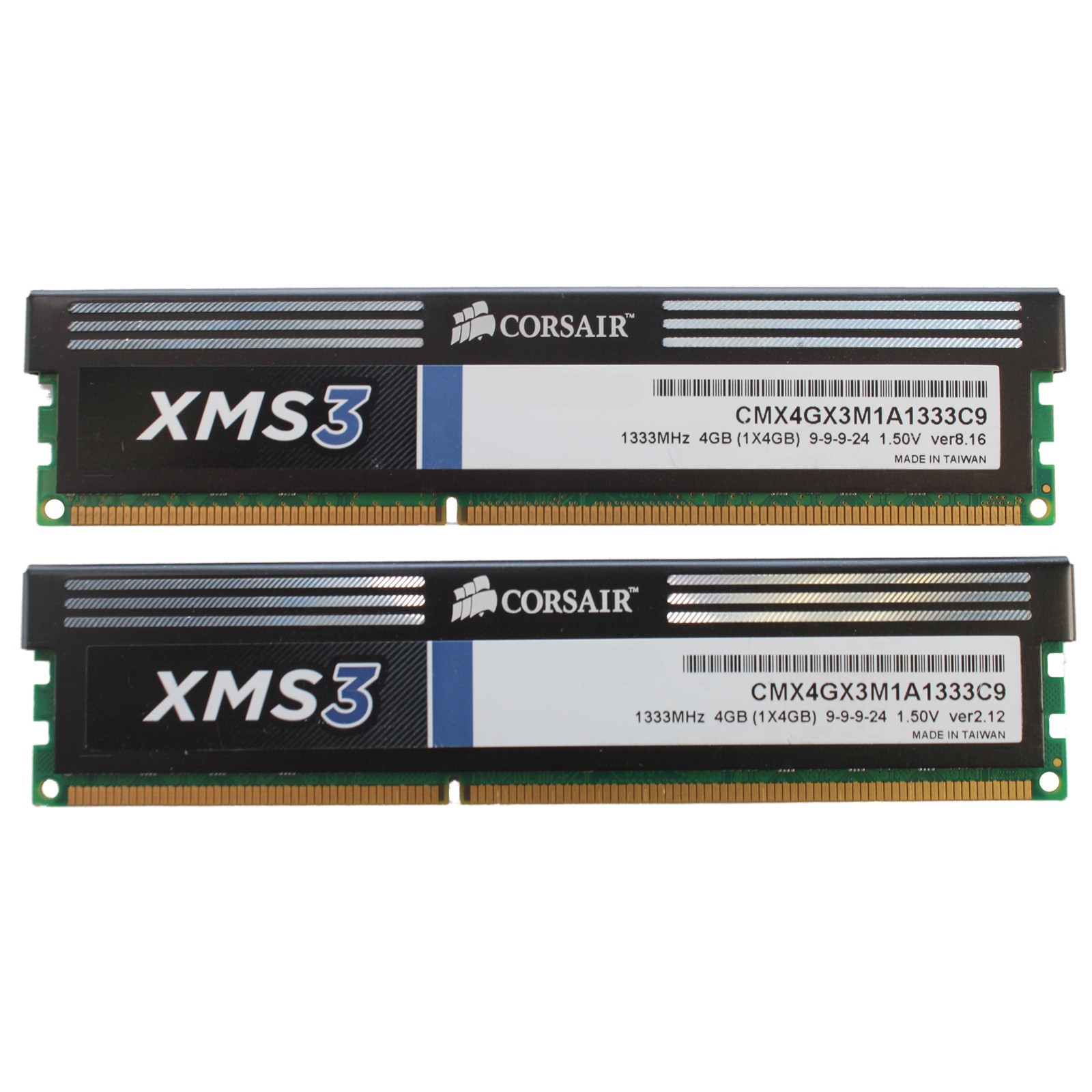 Corsair XMS3 8GB (2 x 4GB) 1333MHz DDR3 240-pin Desktop RAM | CMX4GX3M1A1333C9