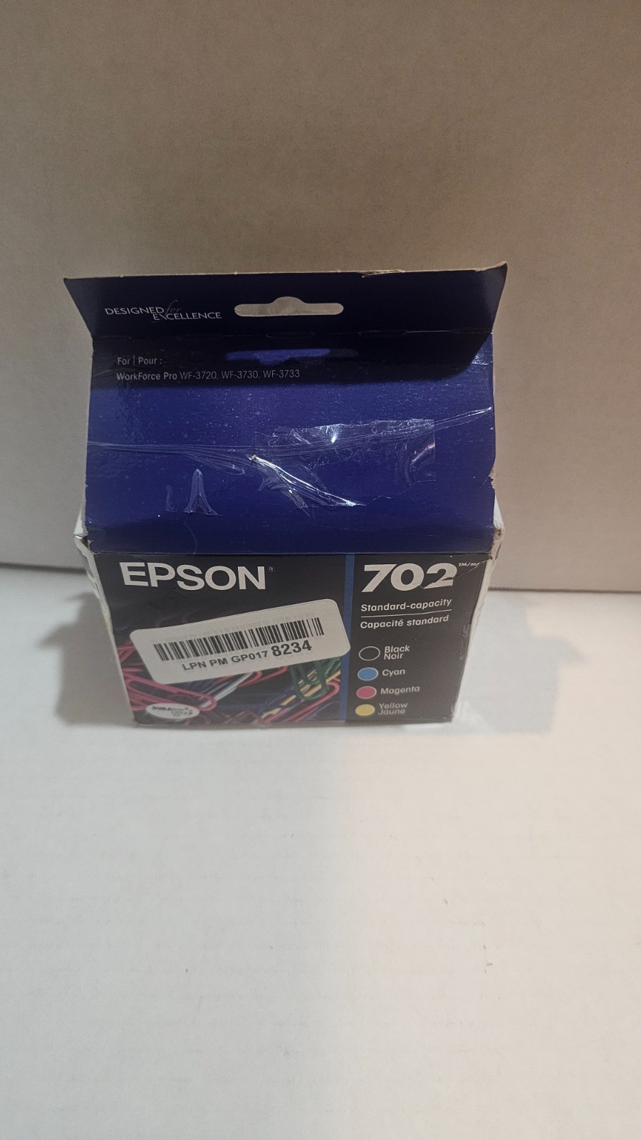 Epson 702 Black/Magenta/Yellow Ink Cartridges, EXP. 02/2029