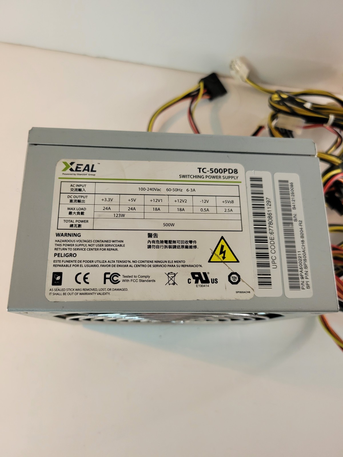 Xeal TC-500PD8 500 Watt Switching Power Supply