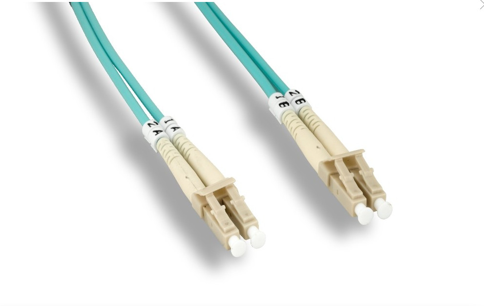 LC UPC to LC UPC Duplex PVC 10G OM3 Multi mode Fiber Optic 1m 2m 3m 4m lot