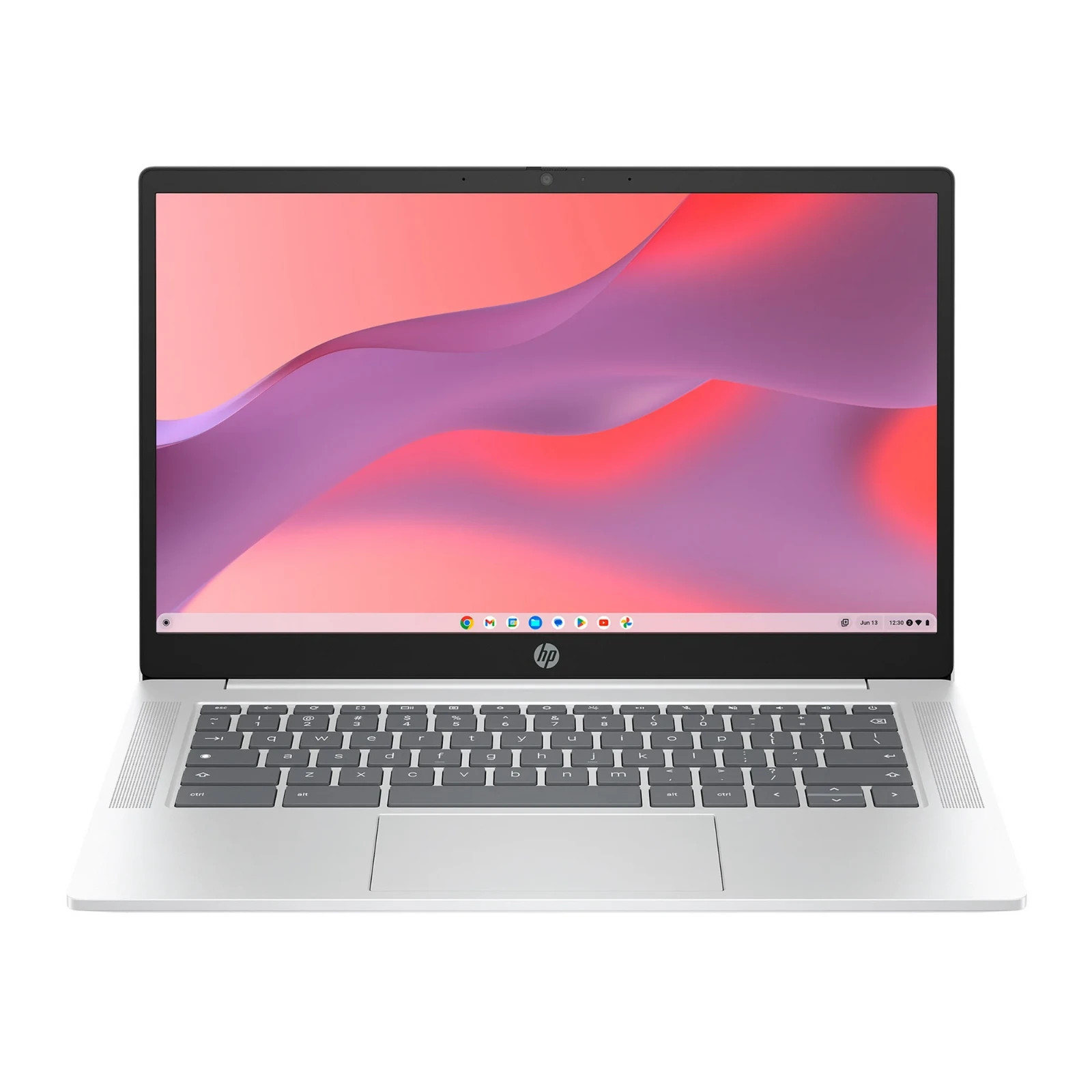 HP 14 inch HD Chromebook Laptop Intel Processor N200 4GB RAM 128GB UFS Silver