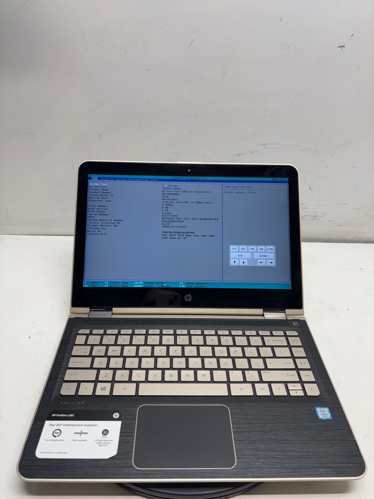 HP Pavilion x360 m3-u103dx Intel Core i5-7200U 2.50GHz 8GB 128GB SSD