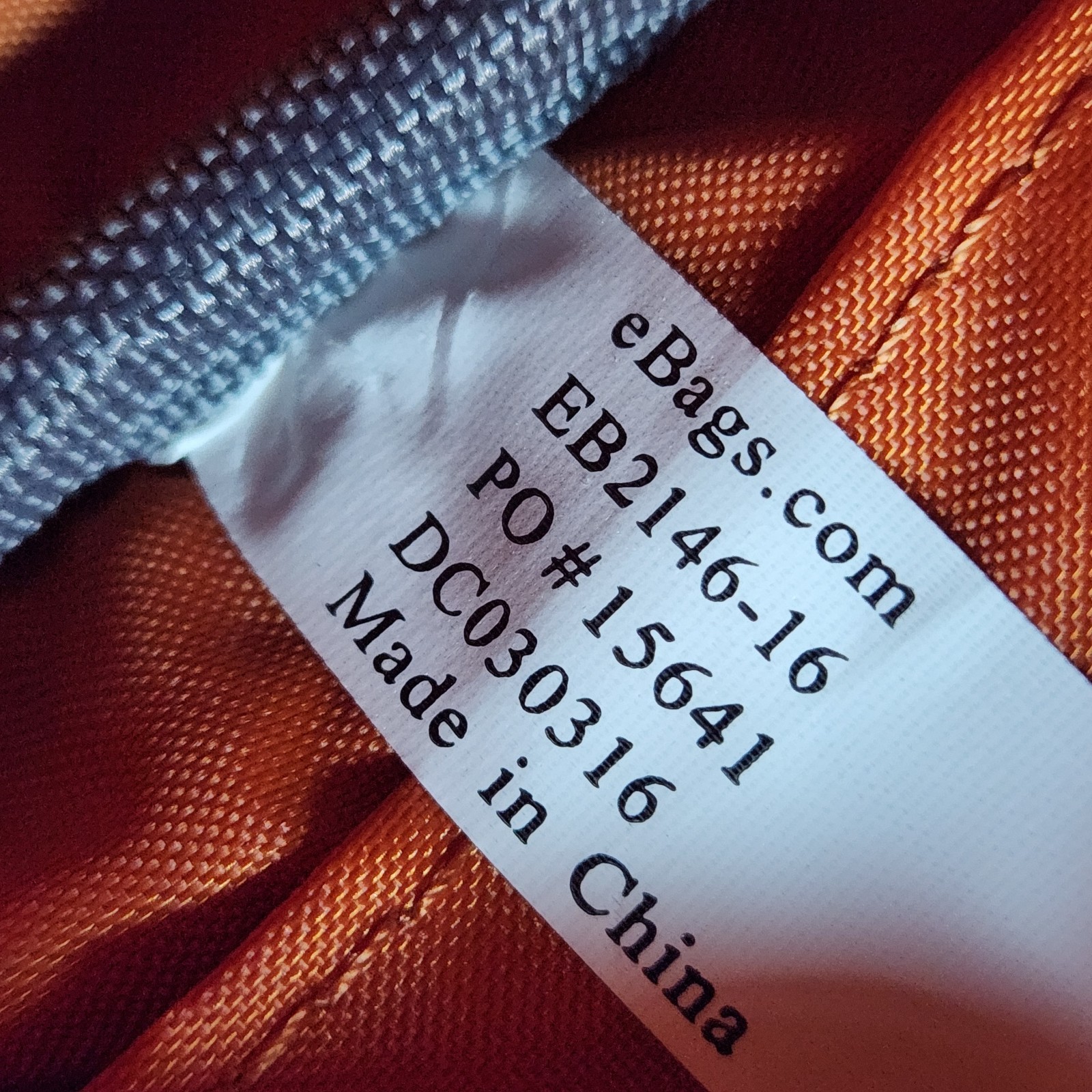 eBags EB2146-16 TLS Travel Professional Slim Laptop Backpack Gray/Orange