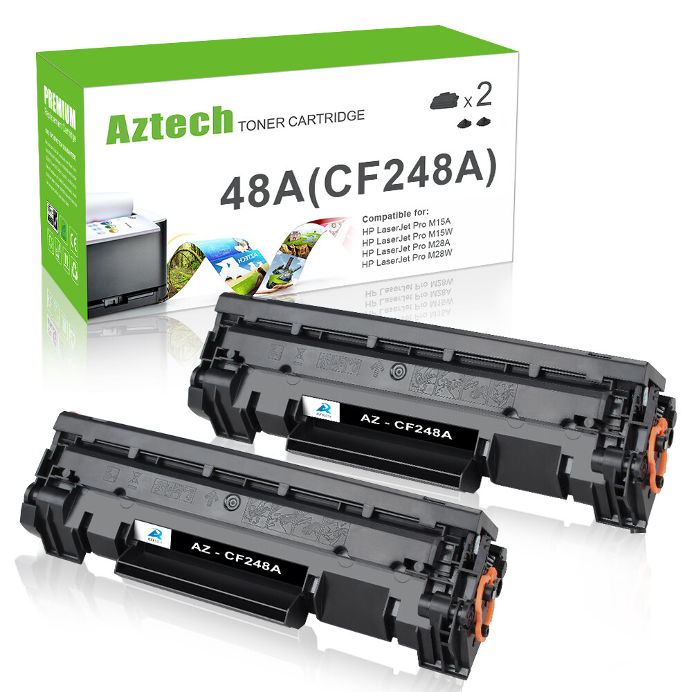 2PK CF248A 48A Toner Cartridges for HP LaserJet Pro M29W M28W M28a M15w M31w M16