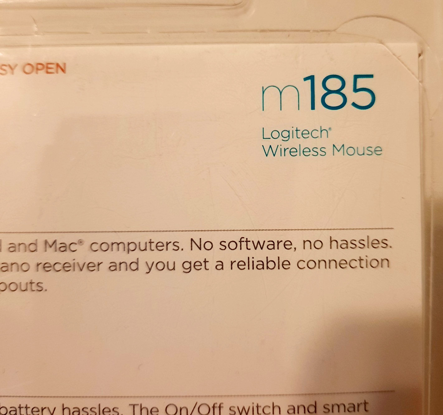 Logitech M185 Wireless Mouse – Light Silver Gray