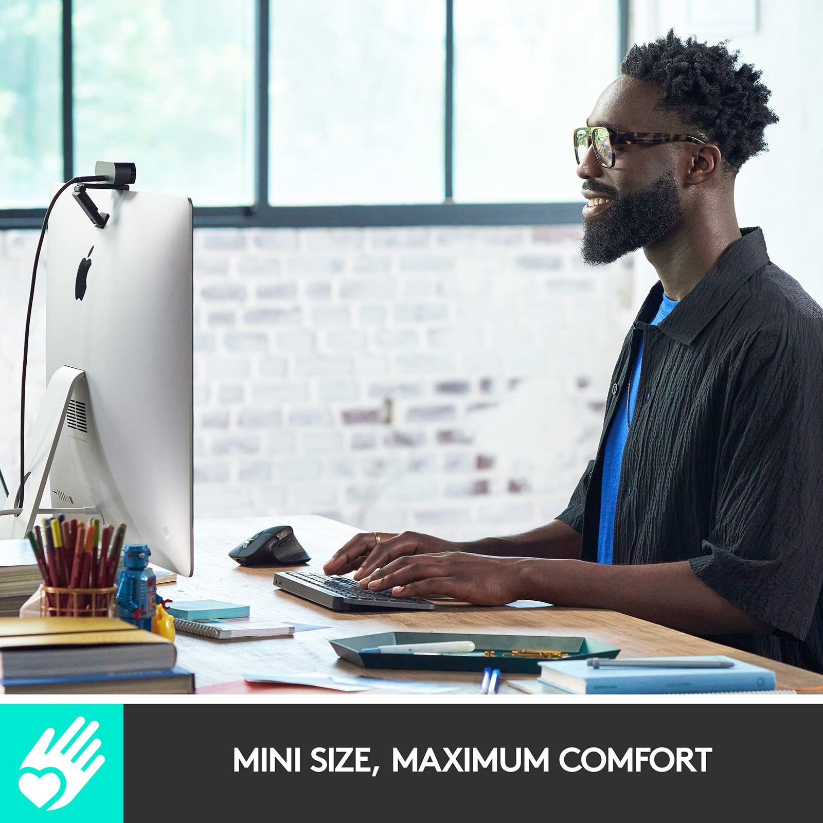 Logitech – MX Keys Mini TKL Wireless Bluetooth Scissor Keyboard with Backlit
