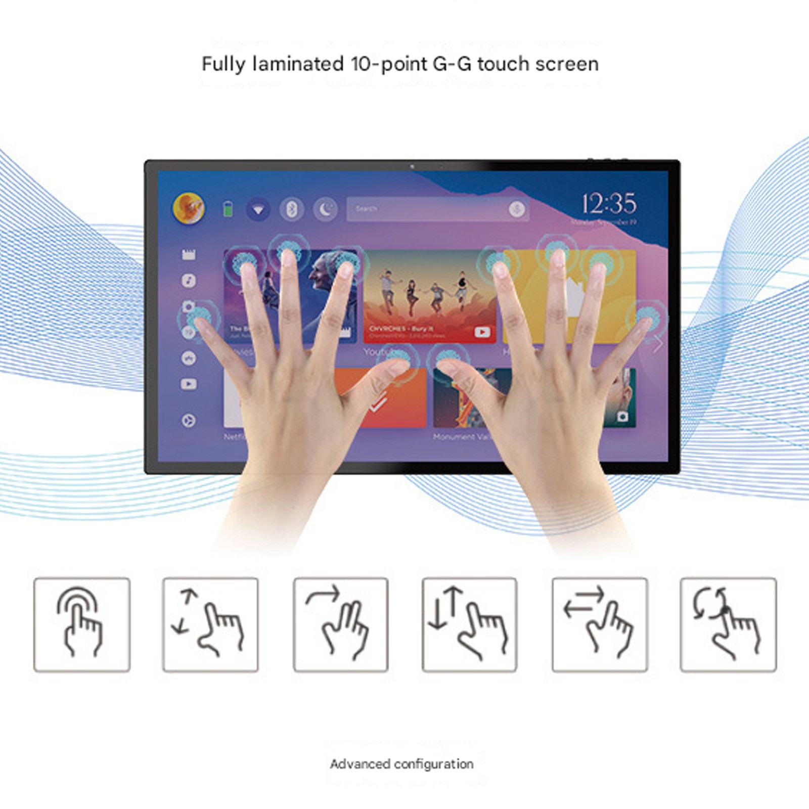 Industrial Large Android Tablet 15.6 Inch Wifi Bluetooth Waterproof Tablets PC=