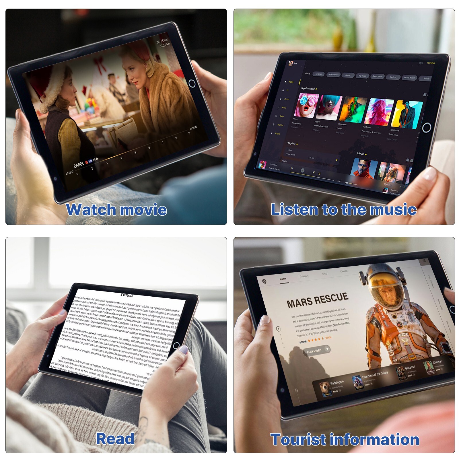 8 Inch Android 10 Ten Core HD Game Tablet Computer PC GPS Wifi Bundle Keyboard