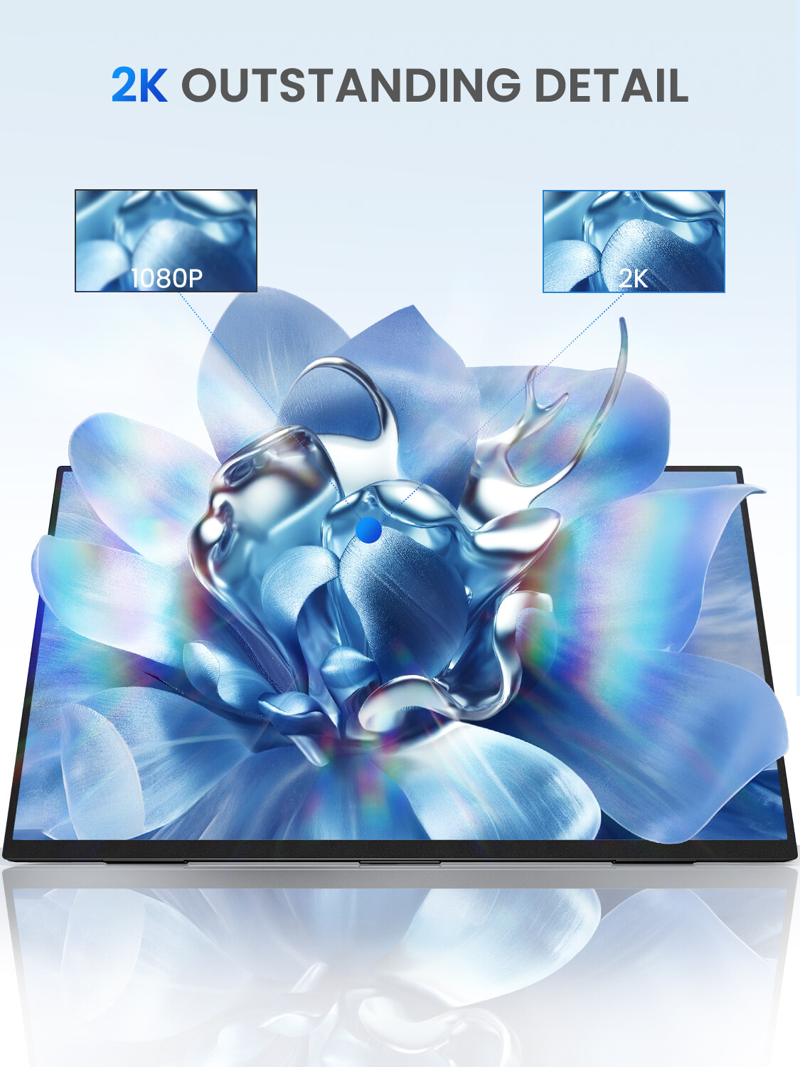2025 24.5″ Portable Monitor 165Hz Screen PC Monitor 2560*1440 Screen HDMI HDR US