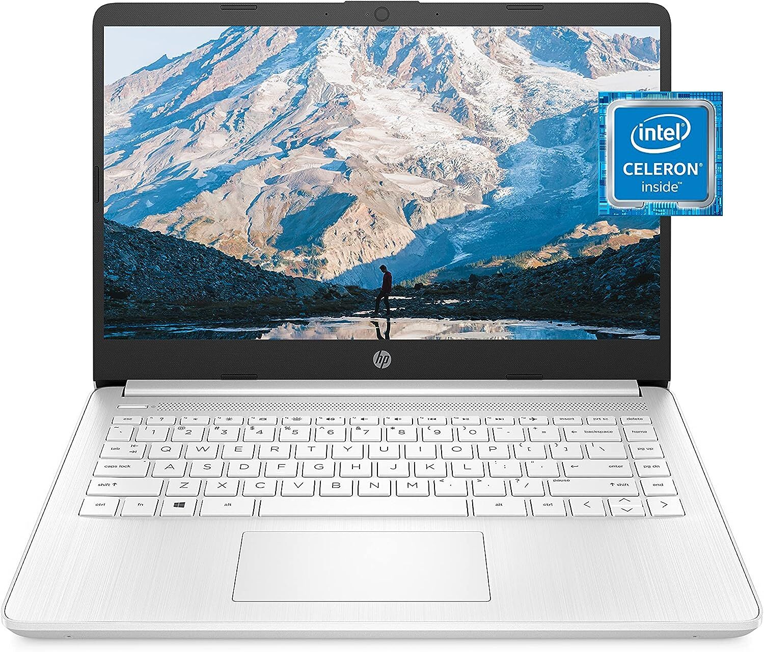 HP 14″ Laptop – Intel Processor N4120 4GB Memory 64GB eMMC Storage Windows 11