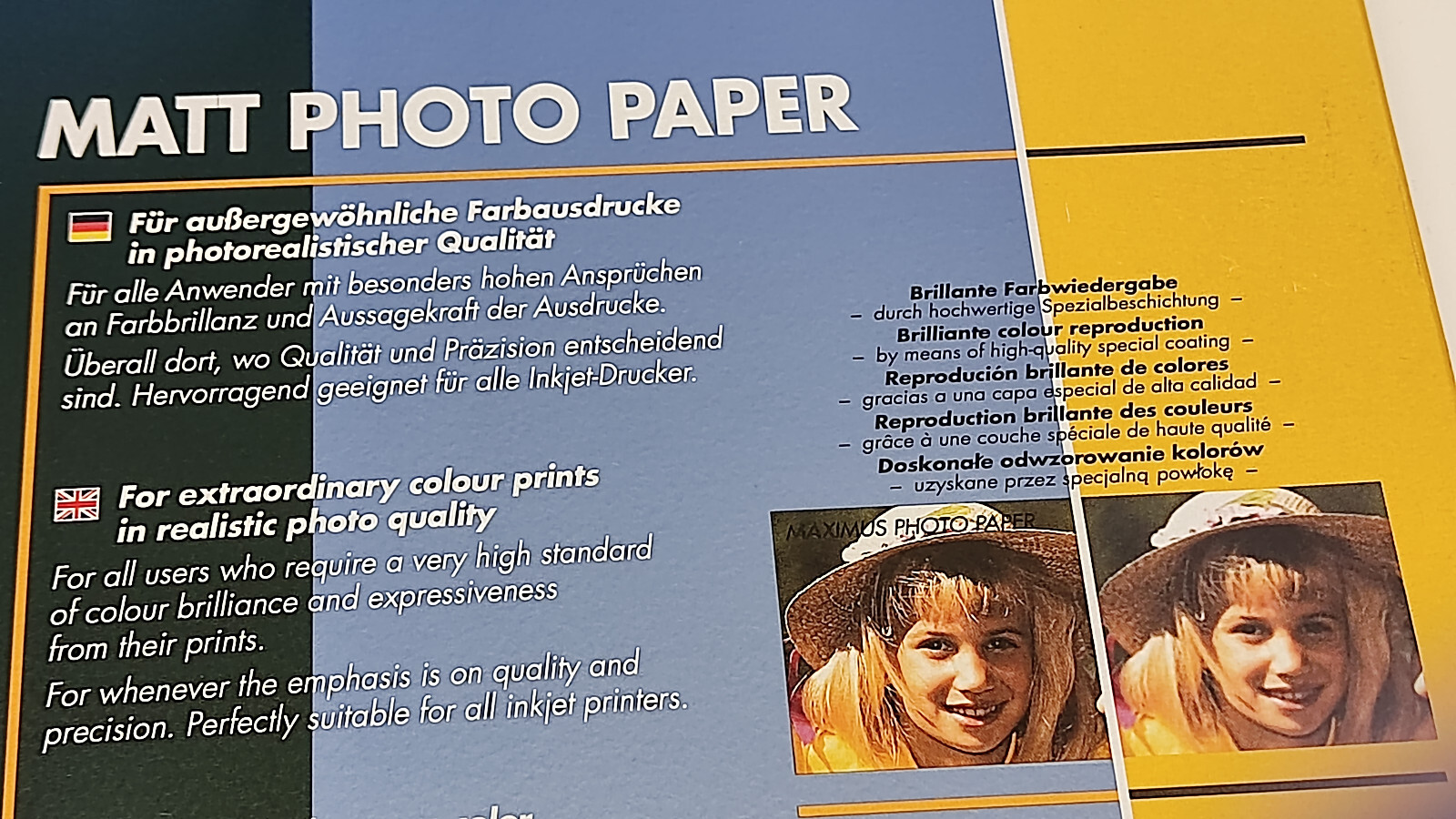 PHOTO PAPER 120g Photo Matte Coated HQ Inkjet A4 5 6 9×13 10×15 13×18 18×24 + 16:9
