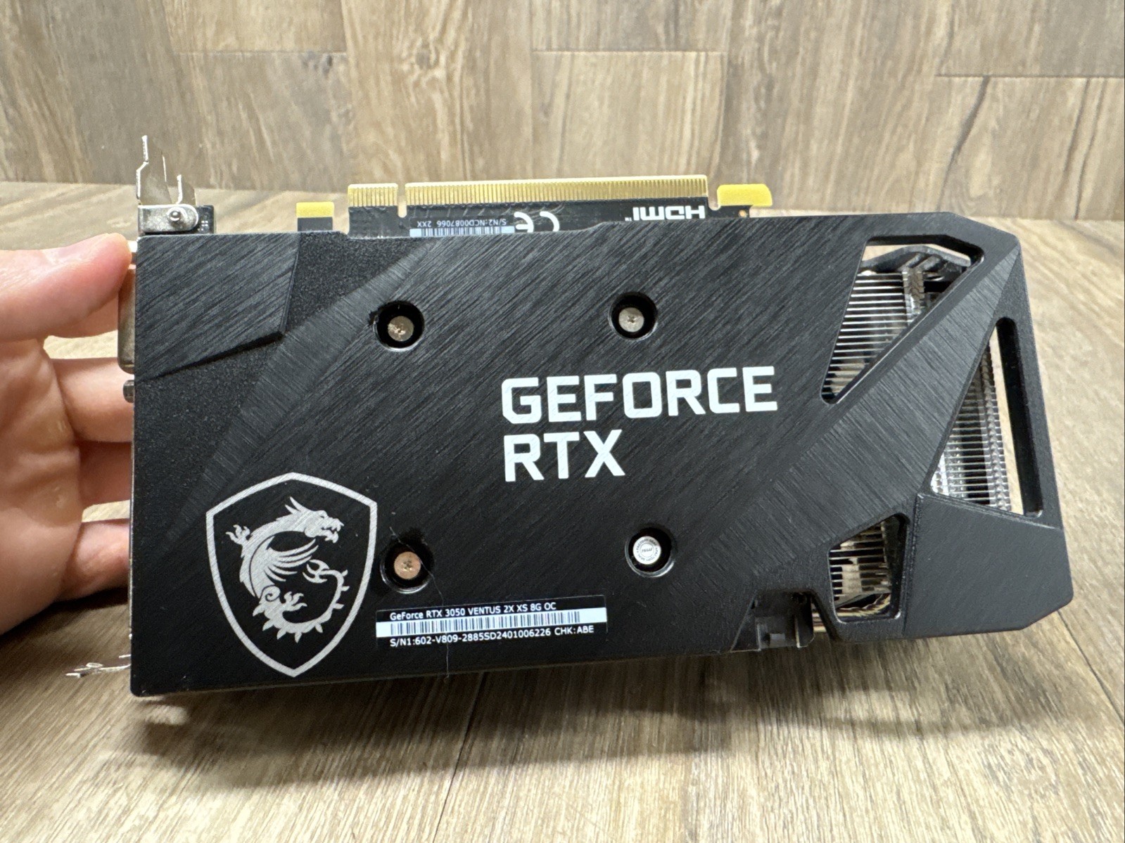MSI NVIDIA GeForce RTX 3050 VENTUS 2X XS 8G OC 8 GB GDDR6 PCI Express 4.0 x16