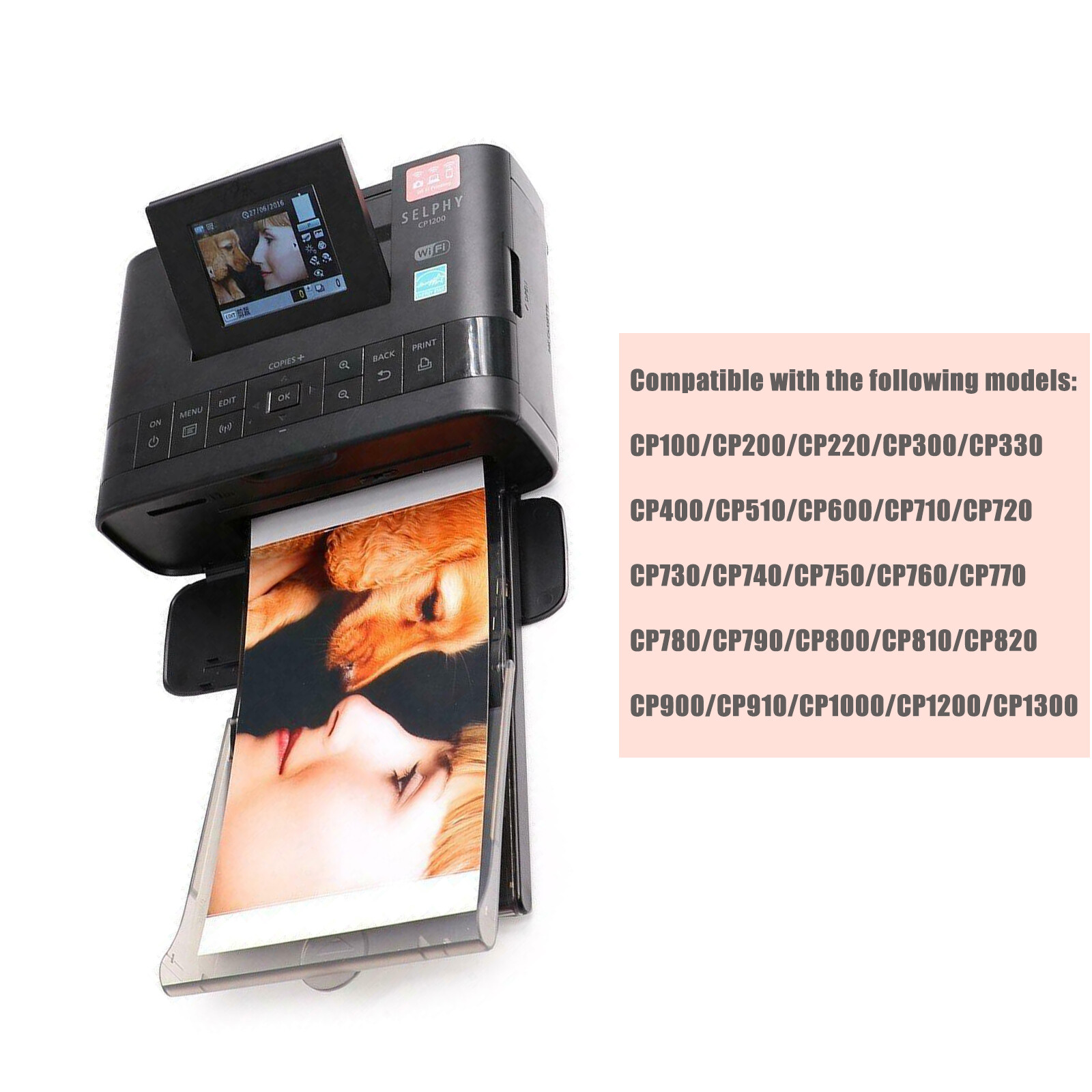 Compatible KP-108IN KP-36IP Color Ink Photo Paper Set 4″X6″ for Canon Selphy 4X6