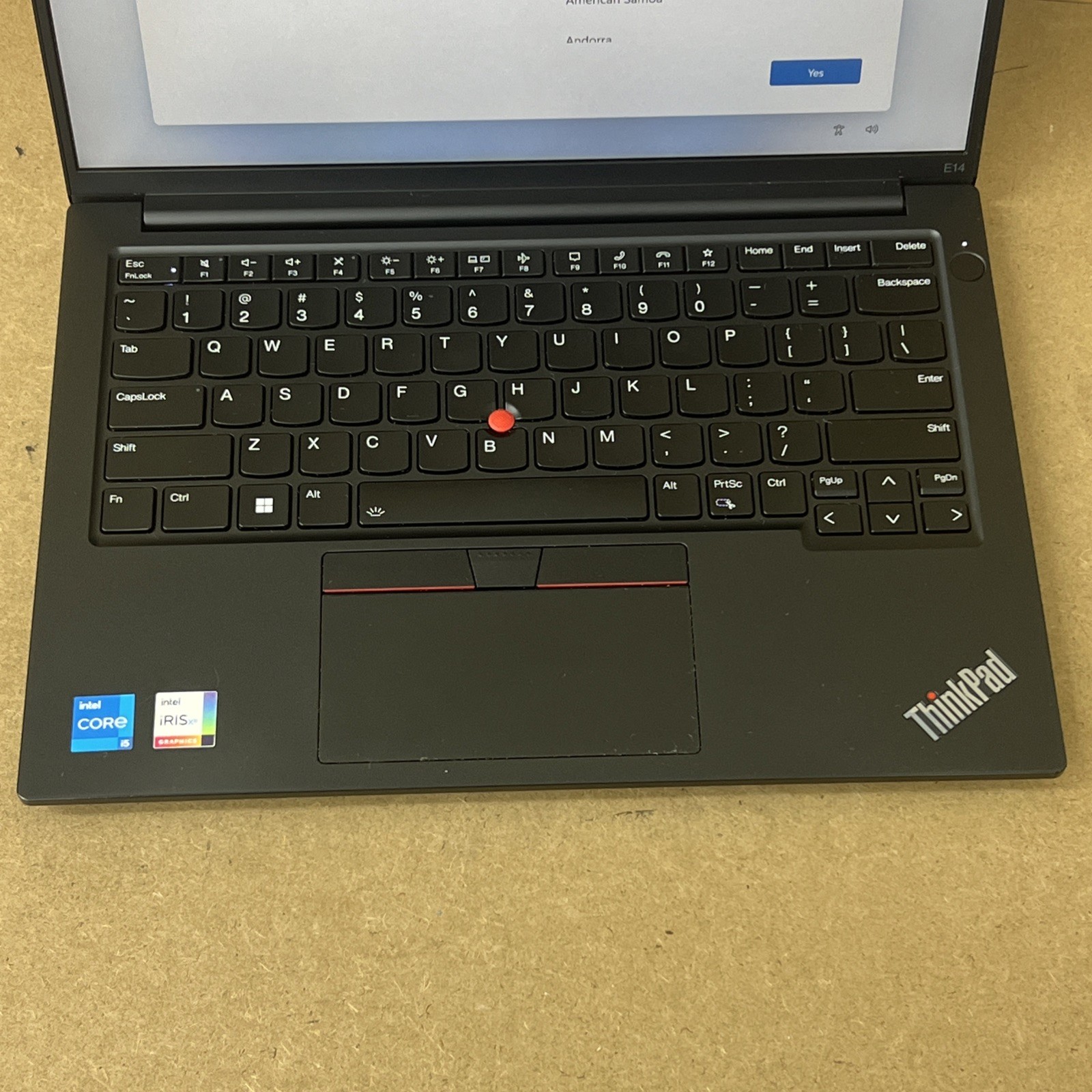 Lenovo ThinkPad E14 Gen 5 i5-1335U 4.6GHz 16gb Ram 256gb SSD- Fair W11 Pro