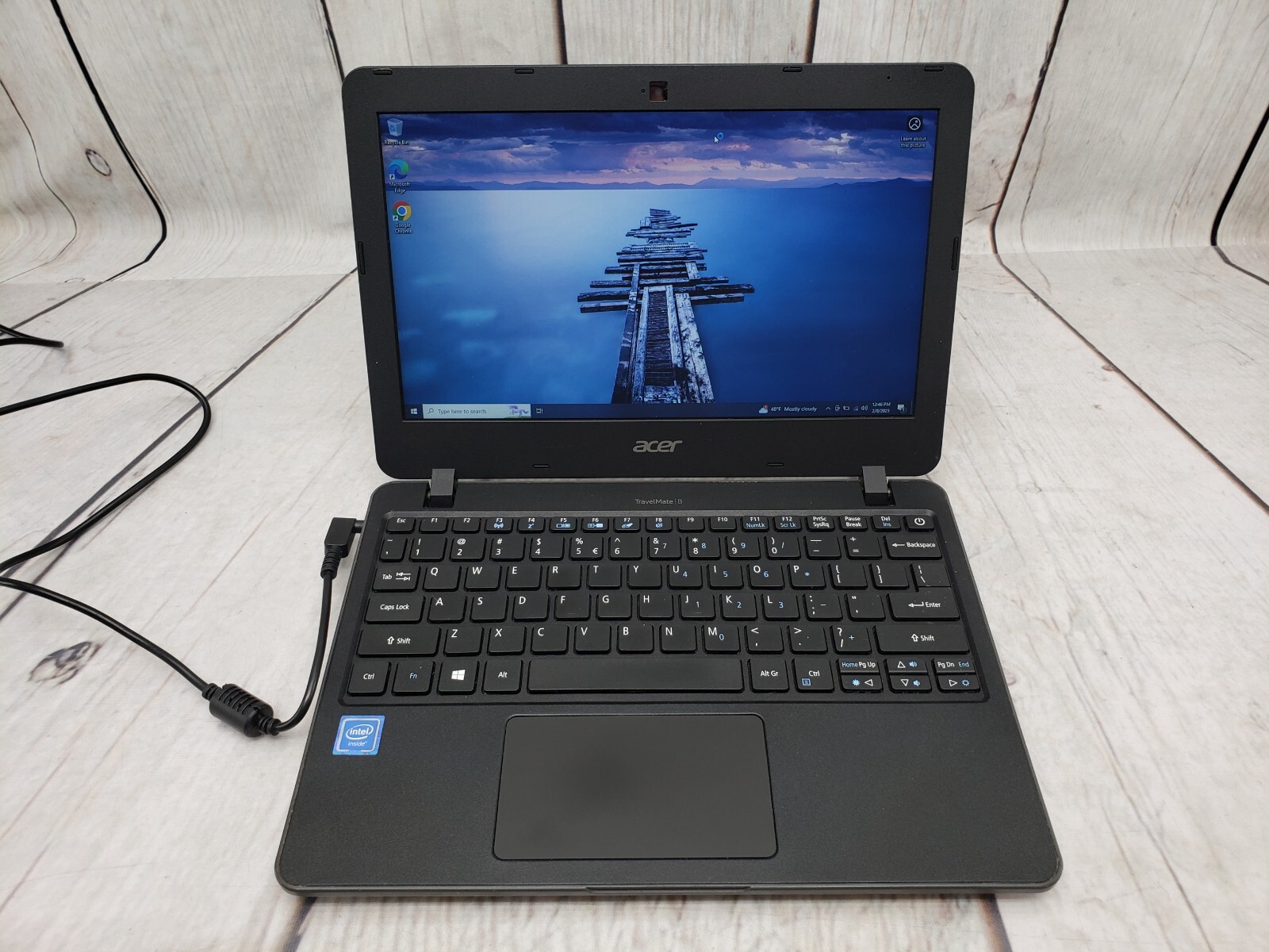 *As is/For Parts* Acer Travelmate B Laptop, Windows 10, 11.7″ Display, Intel