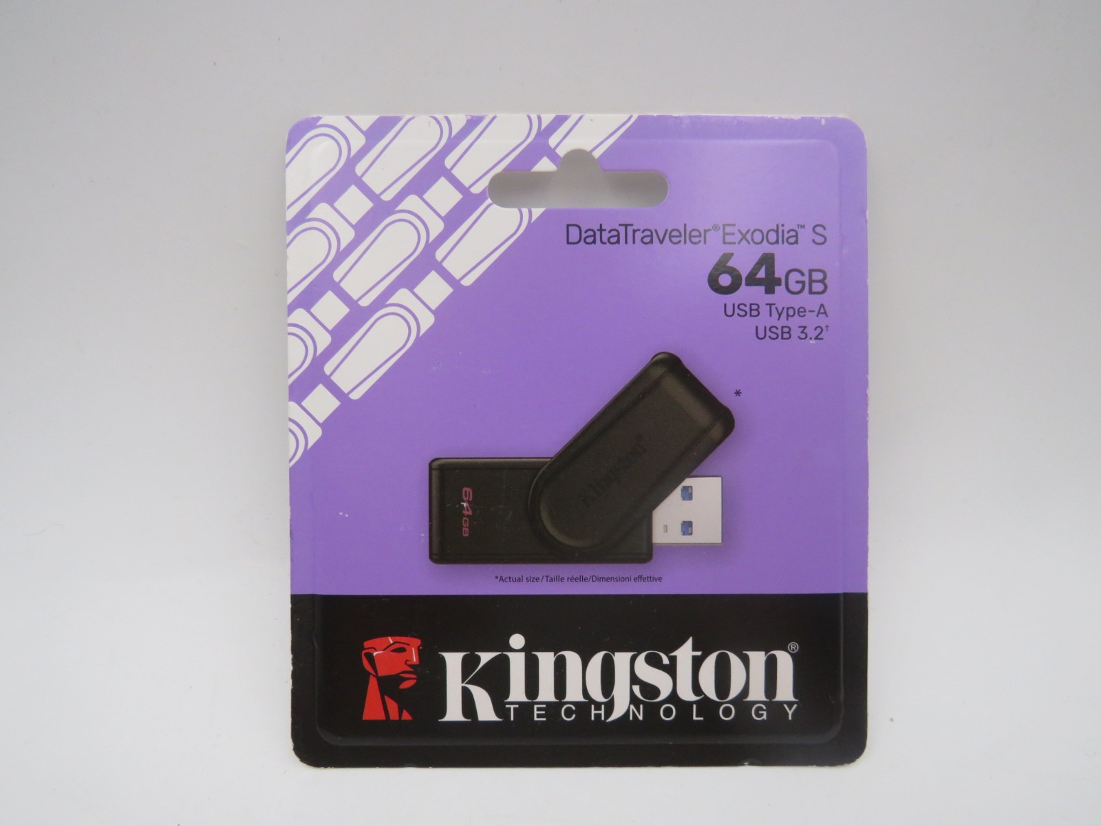 Lot of 2 Kingston Exodia S USB Flash Drive 64GB NEW SEALED