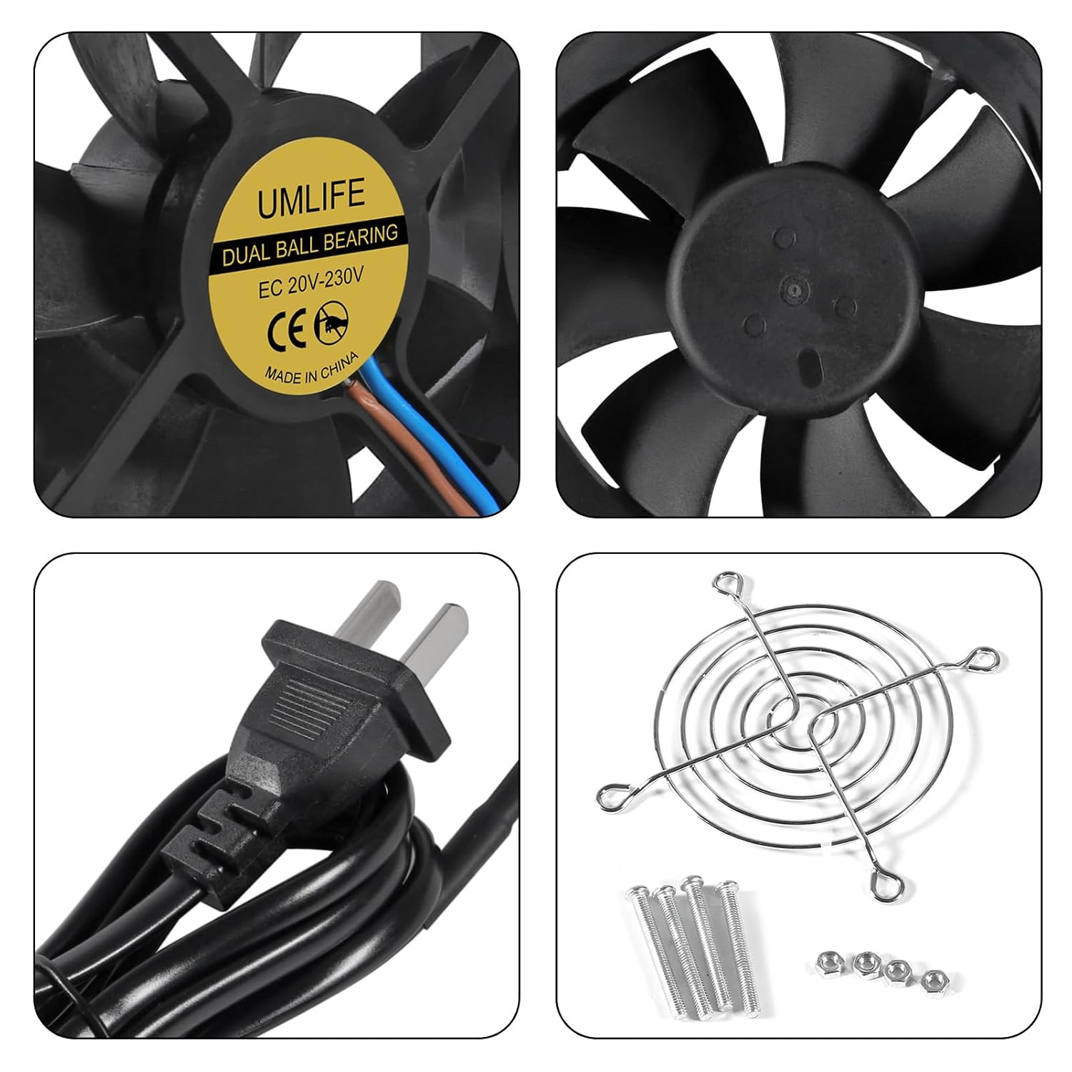 1PACK EC 80Mm 8025 Cooling Fan 80Mm X 80Mm X 25Mm AC 110V 115V 120V 220V 240V Hi