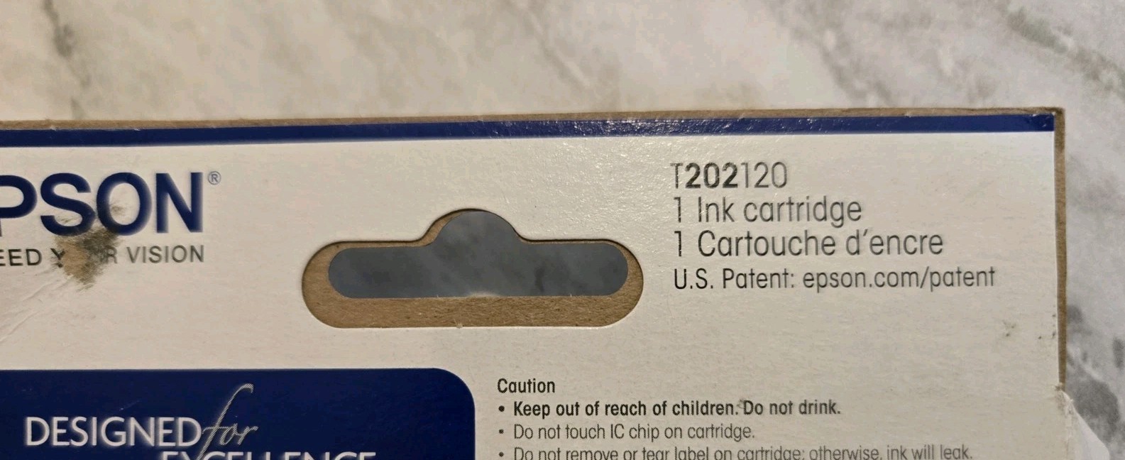 Epson Claria 202 Black Ink Cartridge Exp 11/2027