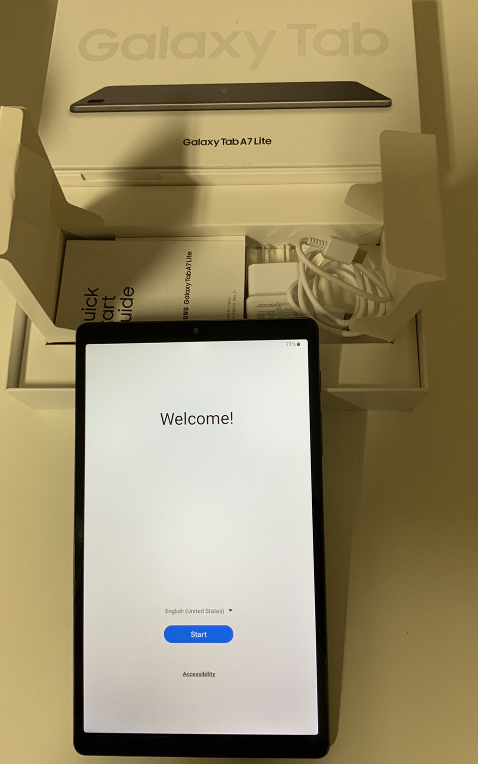📱Samsung 8.7″ Galaxy Tab A7 Lite 32GB Dark Gray SM-T220NZAAXAR, GREAT👌