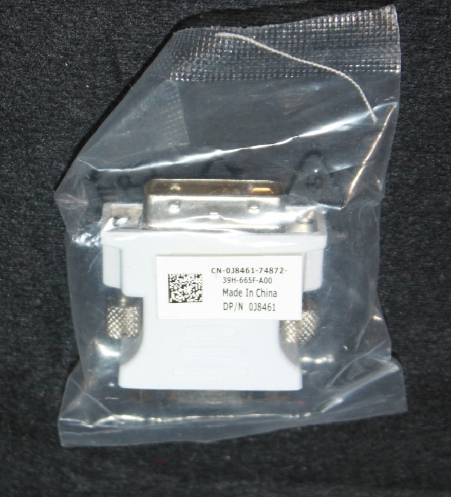 Lot of 50 SEALED 0J8461 Genuine DELL DVI TO VGA Adapters OEM