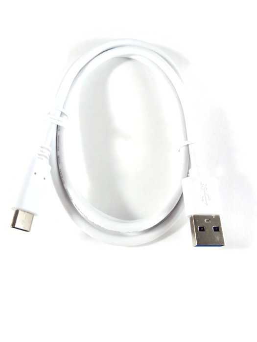 USB C to USB A White Premium Charging Data Cable 3Ft 1M 56k Ohm USA SELLER
