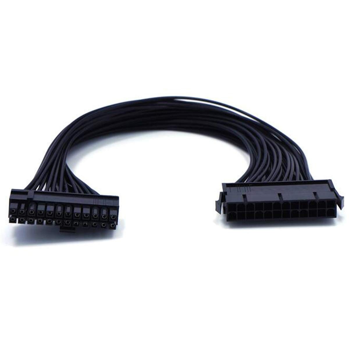 ATX 24 Pin Motherboard Power Extension Cable, 12.6in Internal PC PSU Male Cord