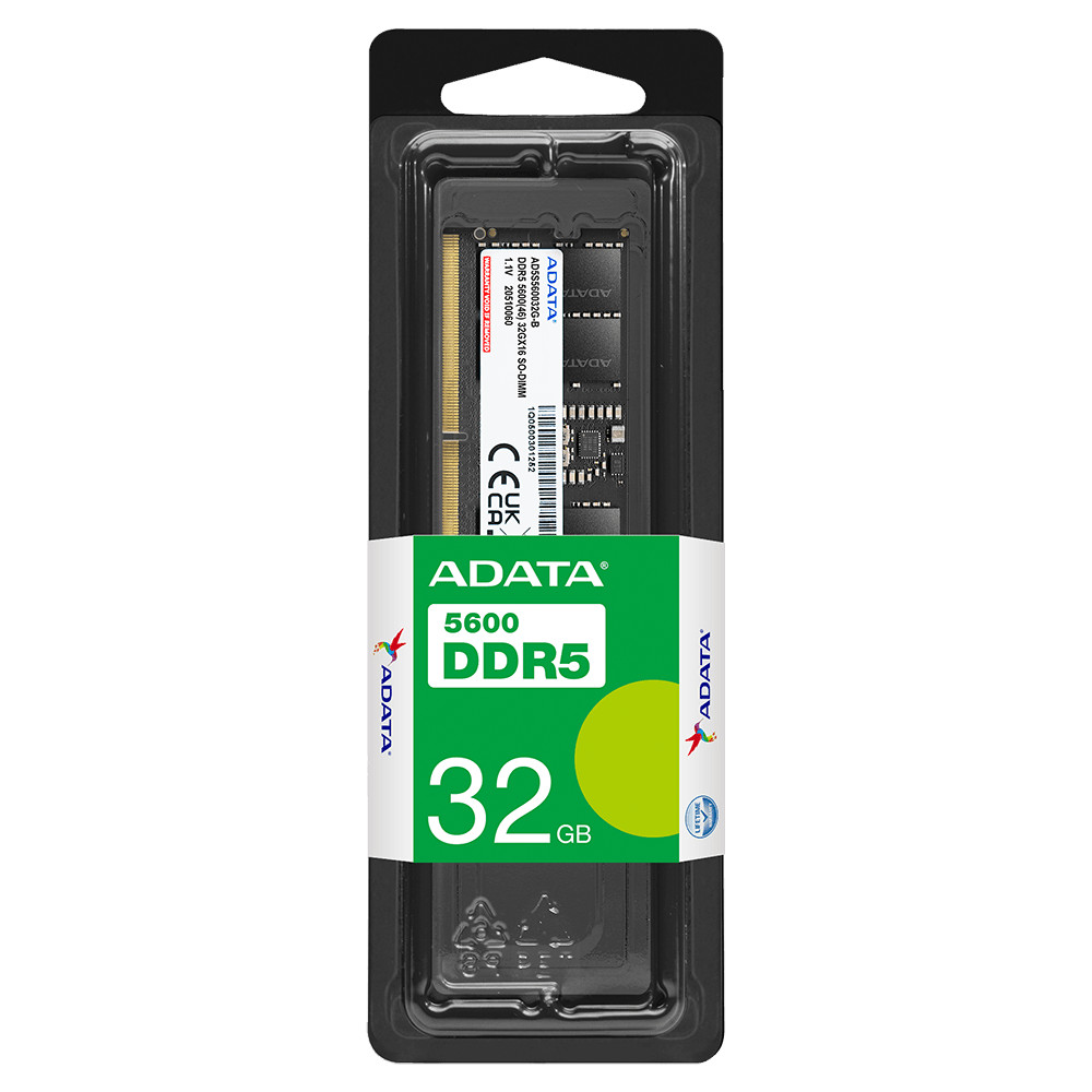 ADATA 32GB DDR5 5600MHz PC5-44800 SO-DIMM Laptop Memory CL46 1.1V